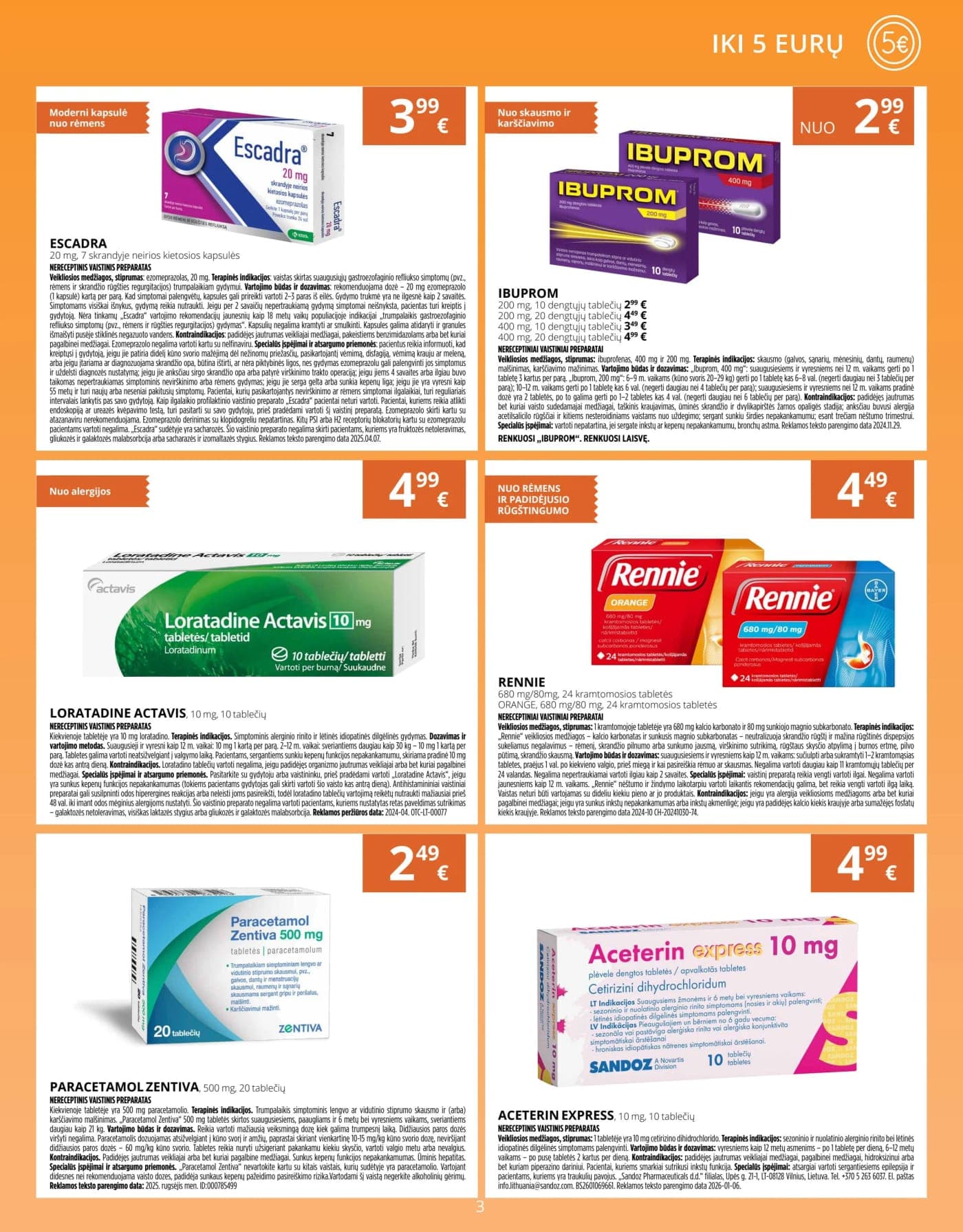 GINTARINĖ VAISTINĖ akcijų ir nuolaidų leidinys nuo 2026.03.01 iki 2026.03.31 - 3