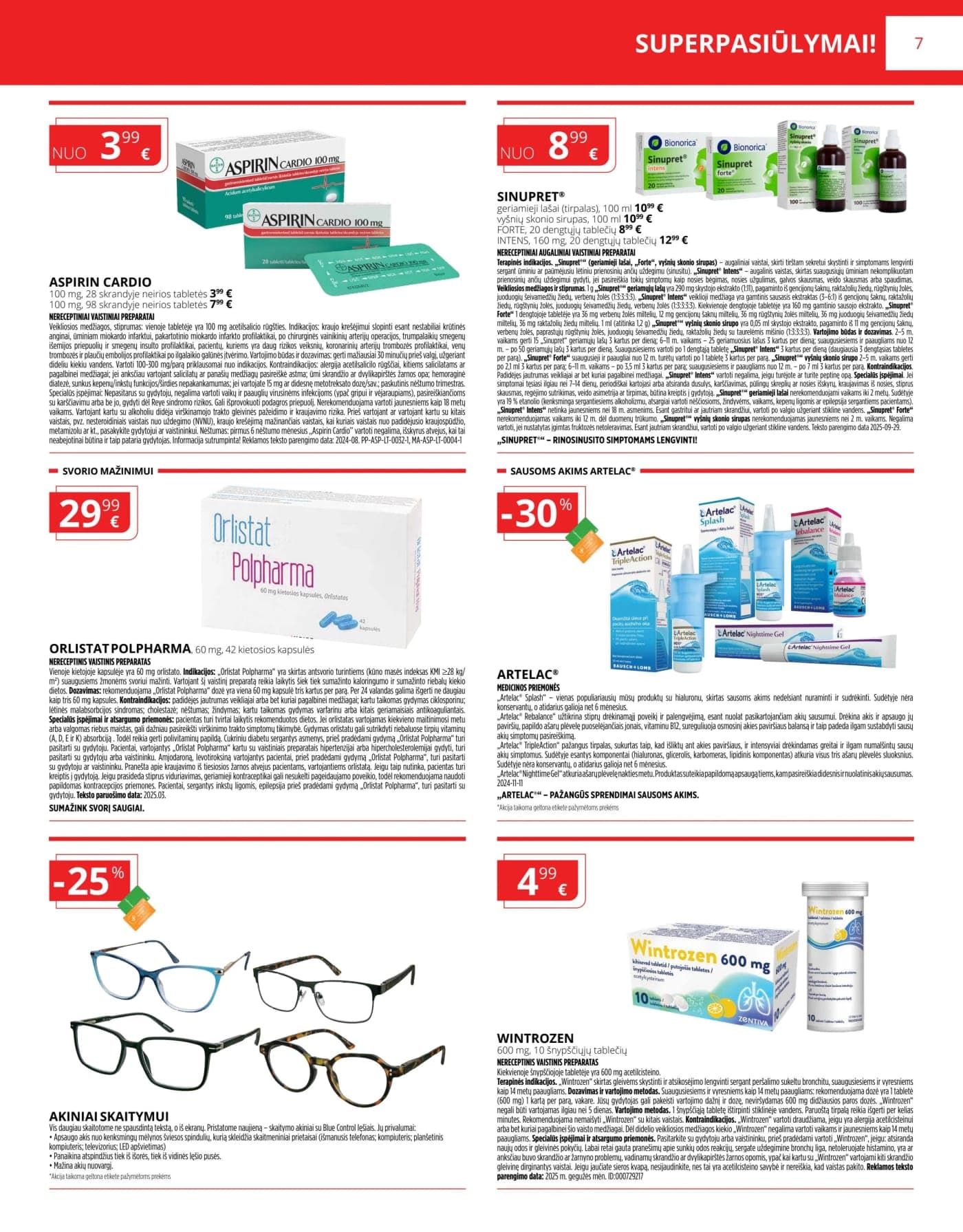 GINTARINĖ VAISTINĖ akcijų ir nuolaidų leidinys nuo 2026.03.01 iki 2026.03.31 - 7