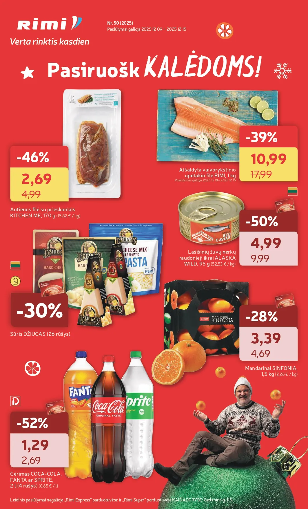 RIMI akcijų ir nuolaidų leidinys Nr. 50 nuo 2025.12.09 iki 2025.12.15 - 1