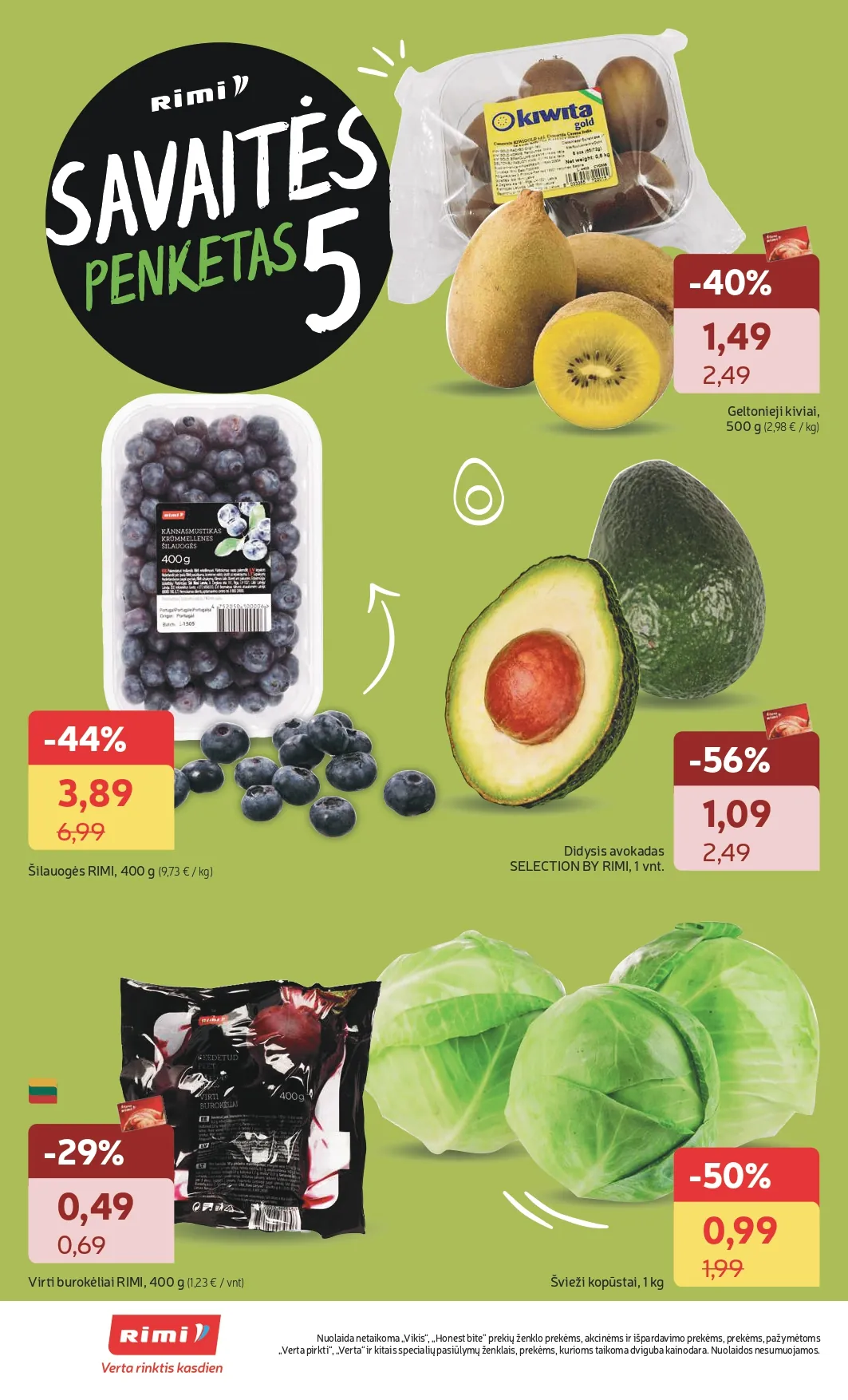 RIMI akcijų ir nuolaidų leidinys Nr. 50 nuo 2025.12.09 iki 2025.12.15 - 16