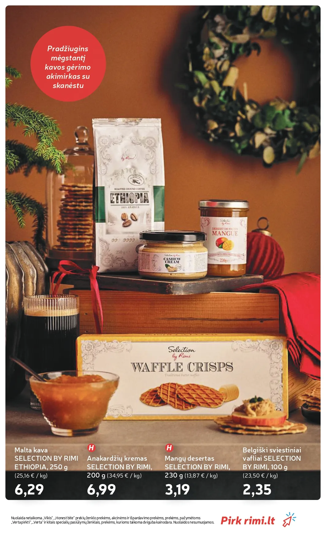 RIMI akcijų ir nuolaidų leidinys Nr. 50 nuo 2025.12.09 iki 2025.12.15 - 21