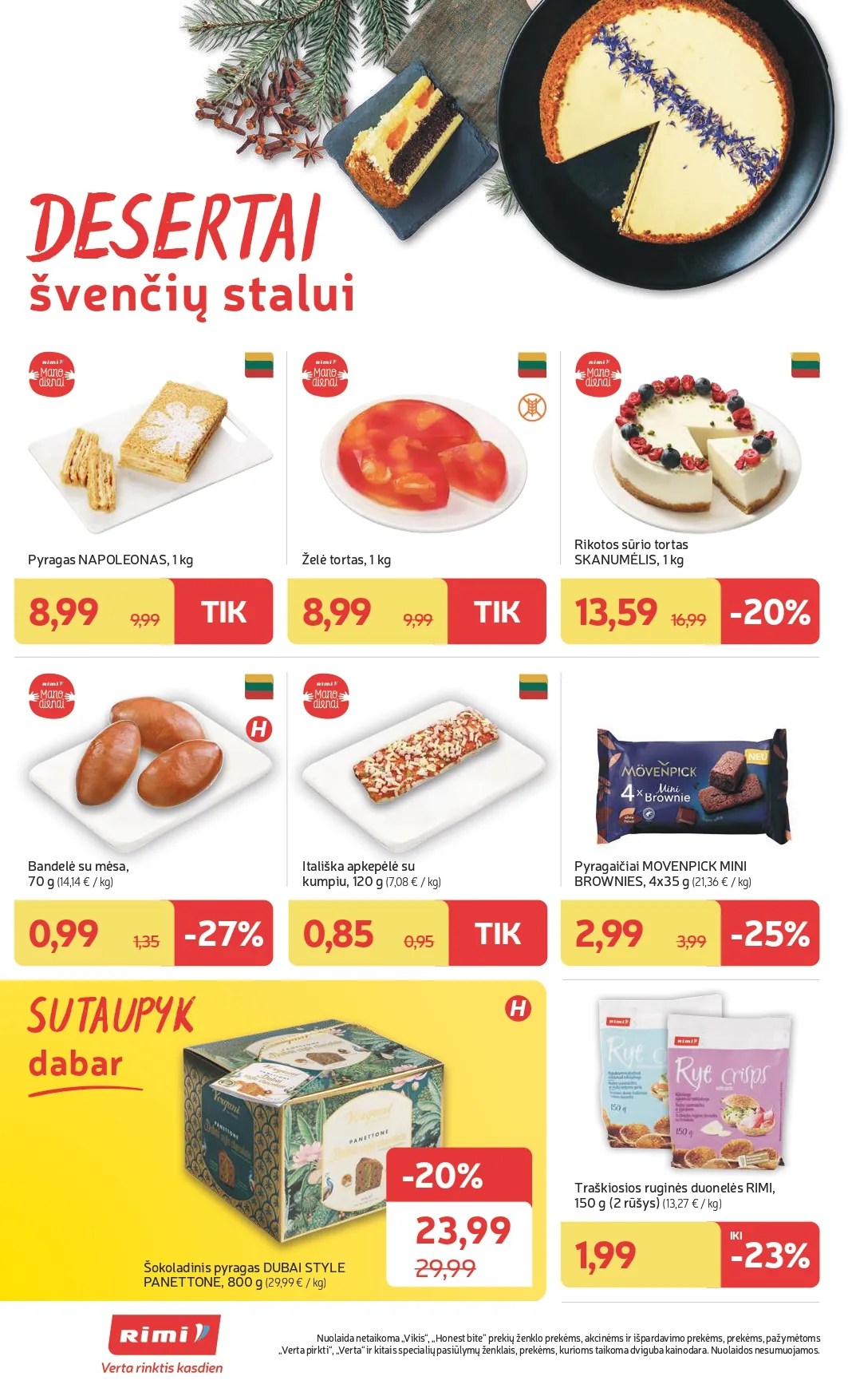 RIMI akcijų ir nuolaidų leidinys Nr. 50 nuo 2025.12.09 iki 2025.12.15 - 24