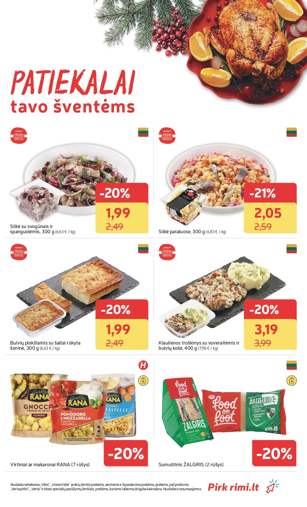 RIMI akcijų ir nuolaidų leidinys Nr. 50 nuo 2025.12.09 iki 2025.12.15 - 25