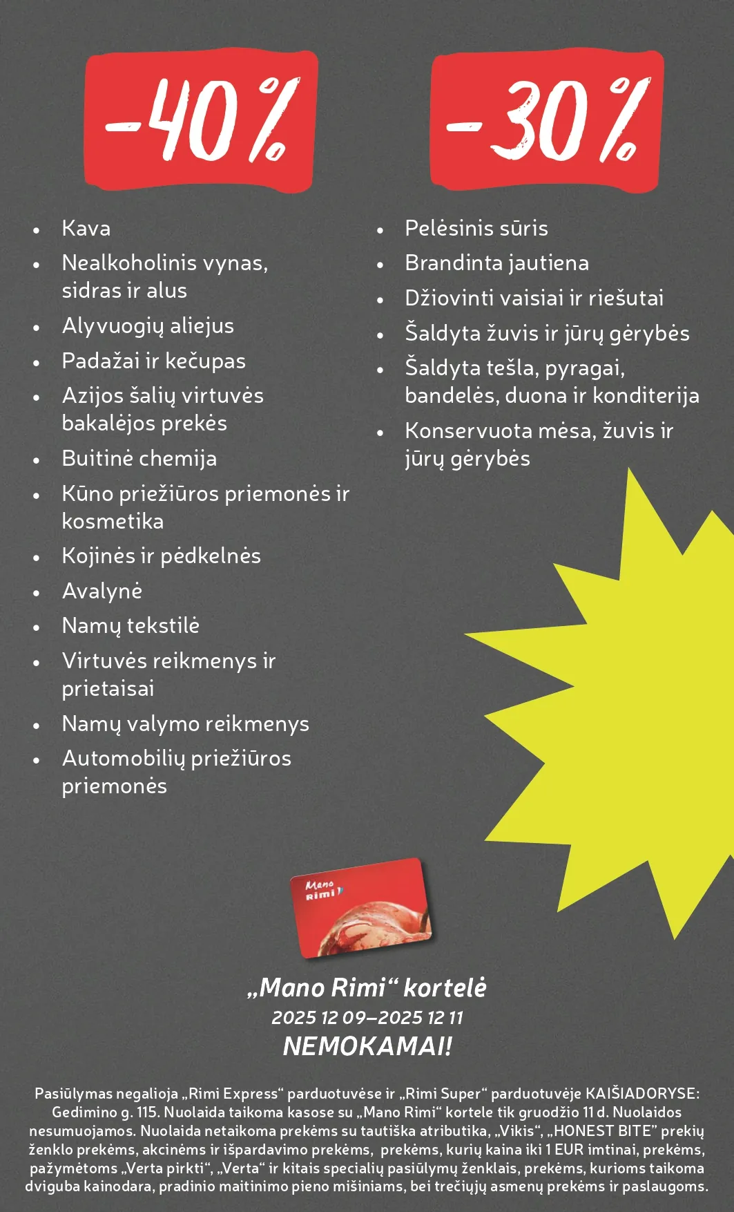 RIMI akcijų ir nuolaidų leidinys Nr. 50 nuo 2025.12.09 iki 2025.12.15 - 3