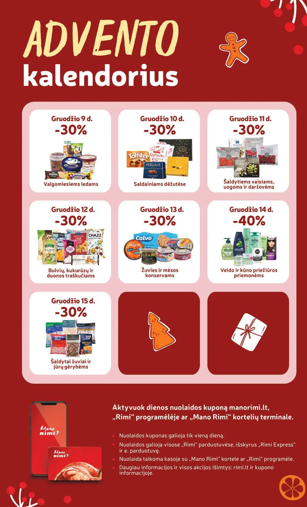 RIMI akcijų ir nuolaidų leidinys Nr. 50 nuo 2025.12.09 iki 2025.12.15 - 31