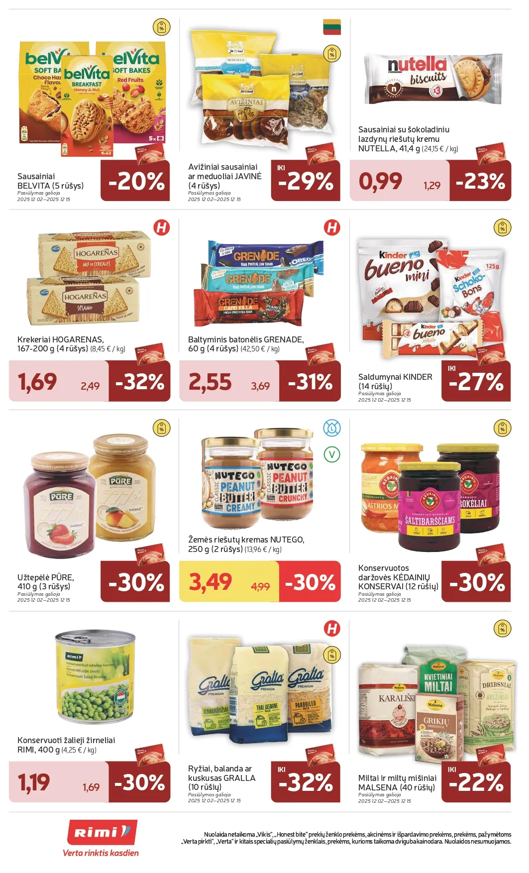 RIMI akcijų ir nuolaidų leidinys Nr. 50 nuo 2025.12.09 iki 2025.12.15 - 36