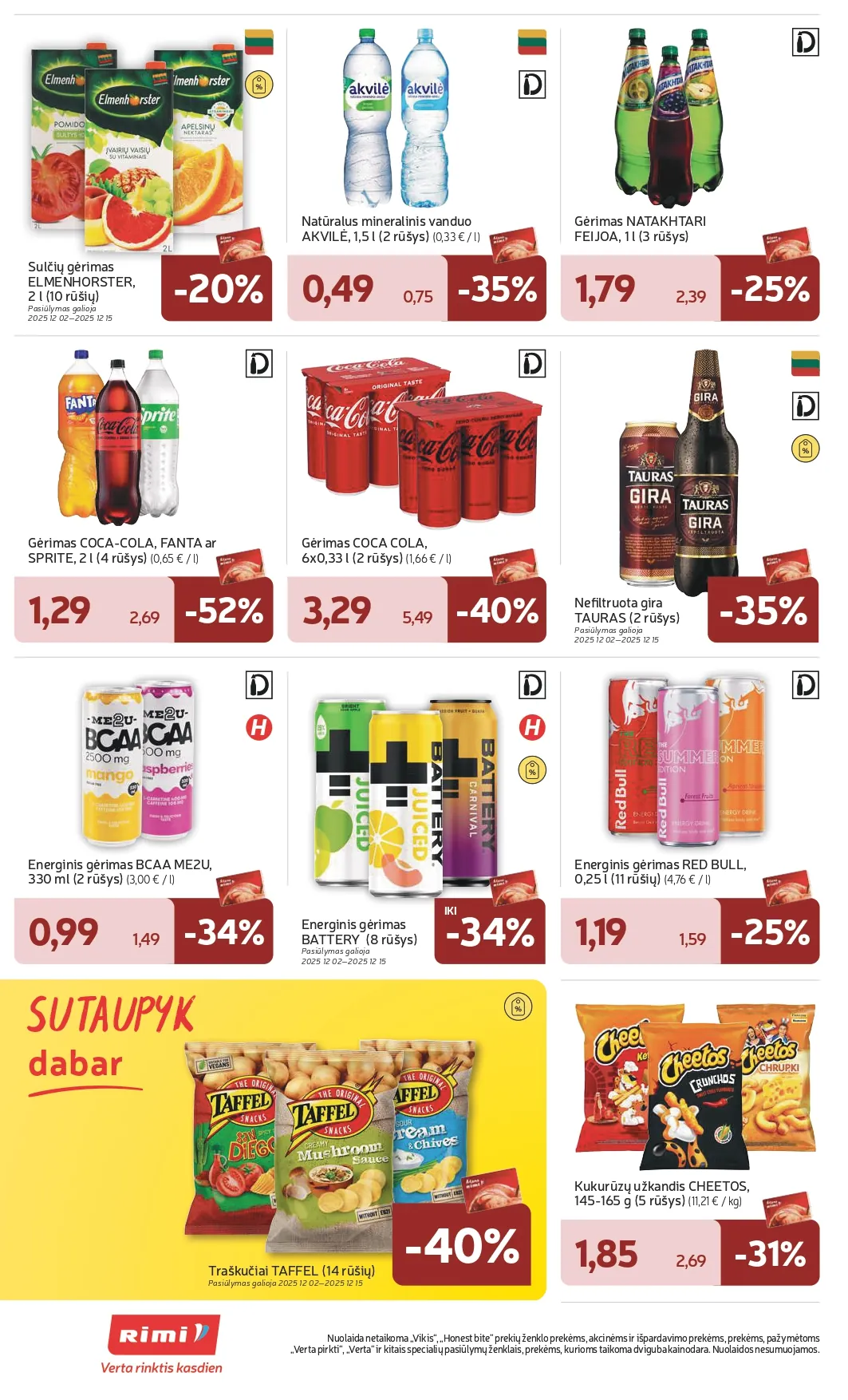 RIMI akcijų ir nuolaidų leidinys Nr. 50 nuo 2025.12.09 iki 2025.12.15 - 38