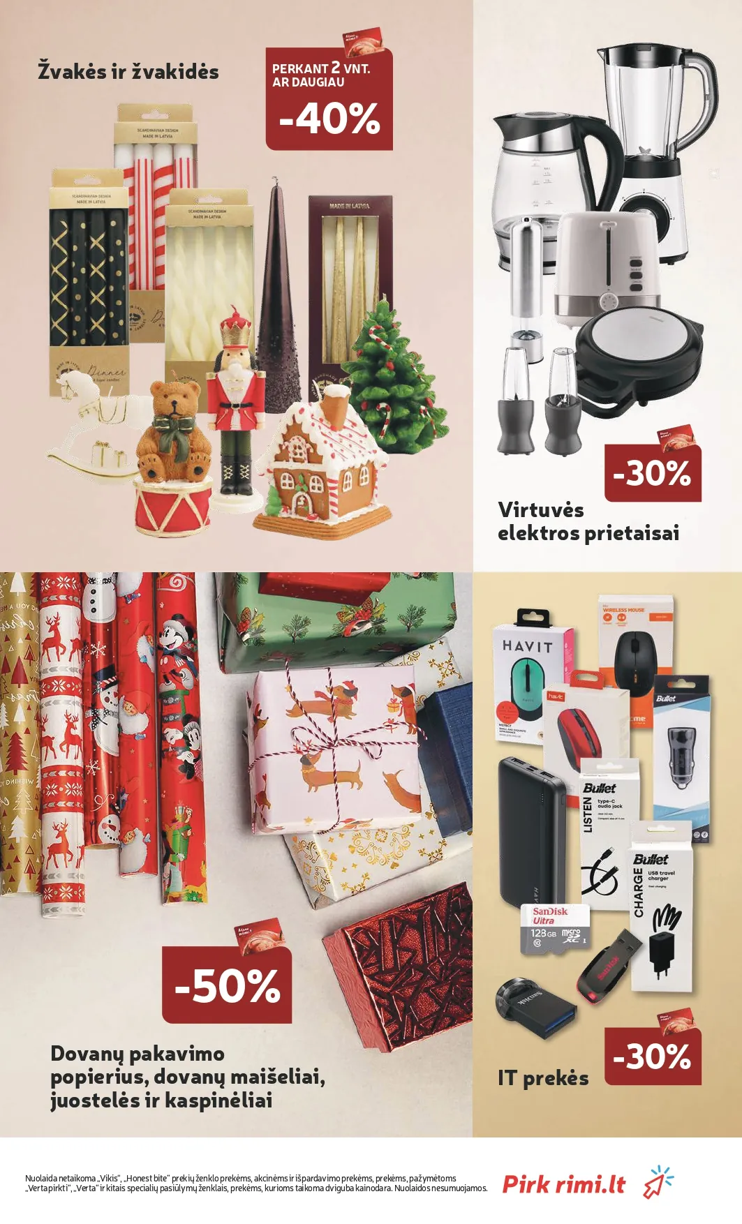 RIMI akcijų ir nuolaidų leidinys Nr. 50 nuo 2025.12.09 iki 2025.12.15
