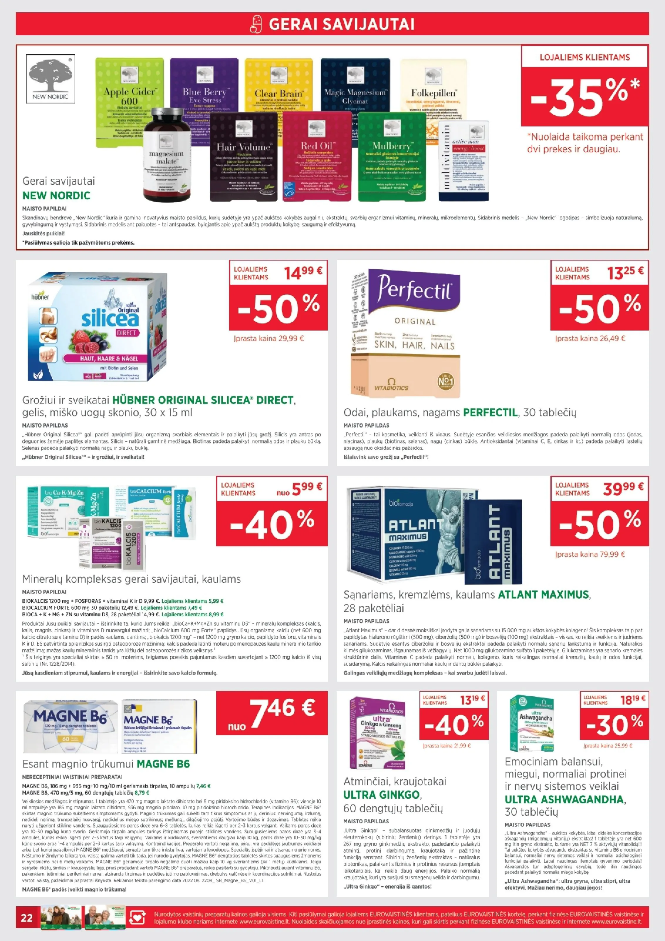 EUROVAISTINĖ akcijų ir nuolaidų leidinys nuo 2026.02.01 iki 2026.02.28 - 22