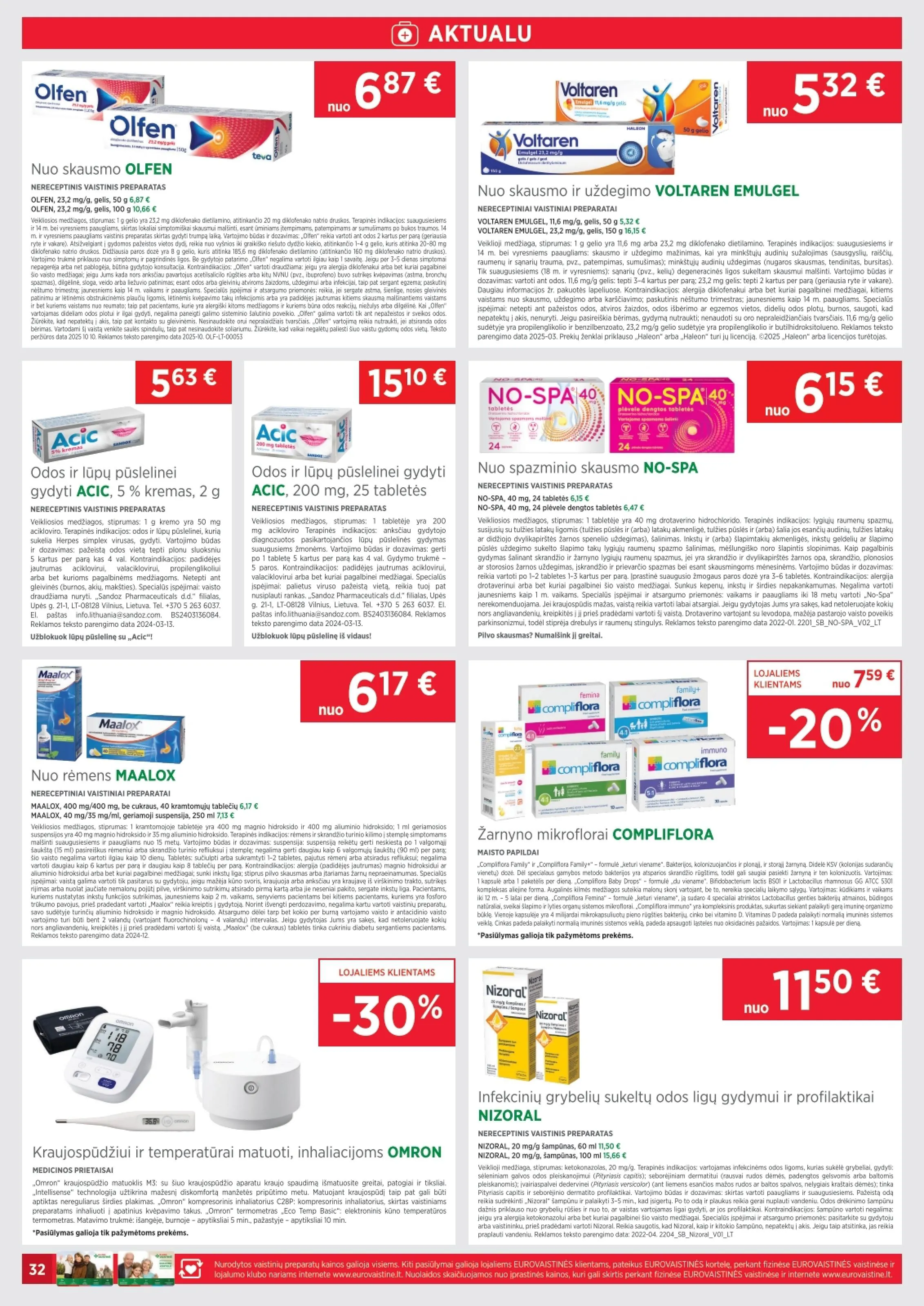 EUROVAISTINĖ akcijų ir nuolaidų leidinys nuo 2026.02.01 iki 2026.02.28 - 32