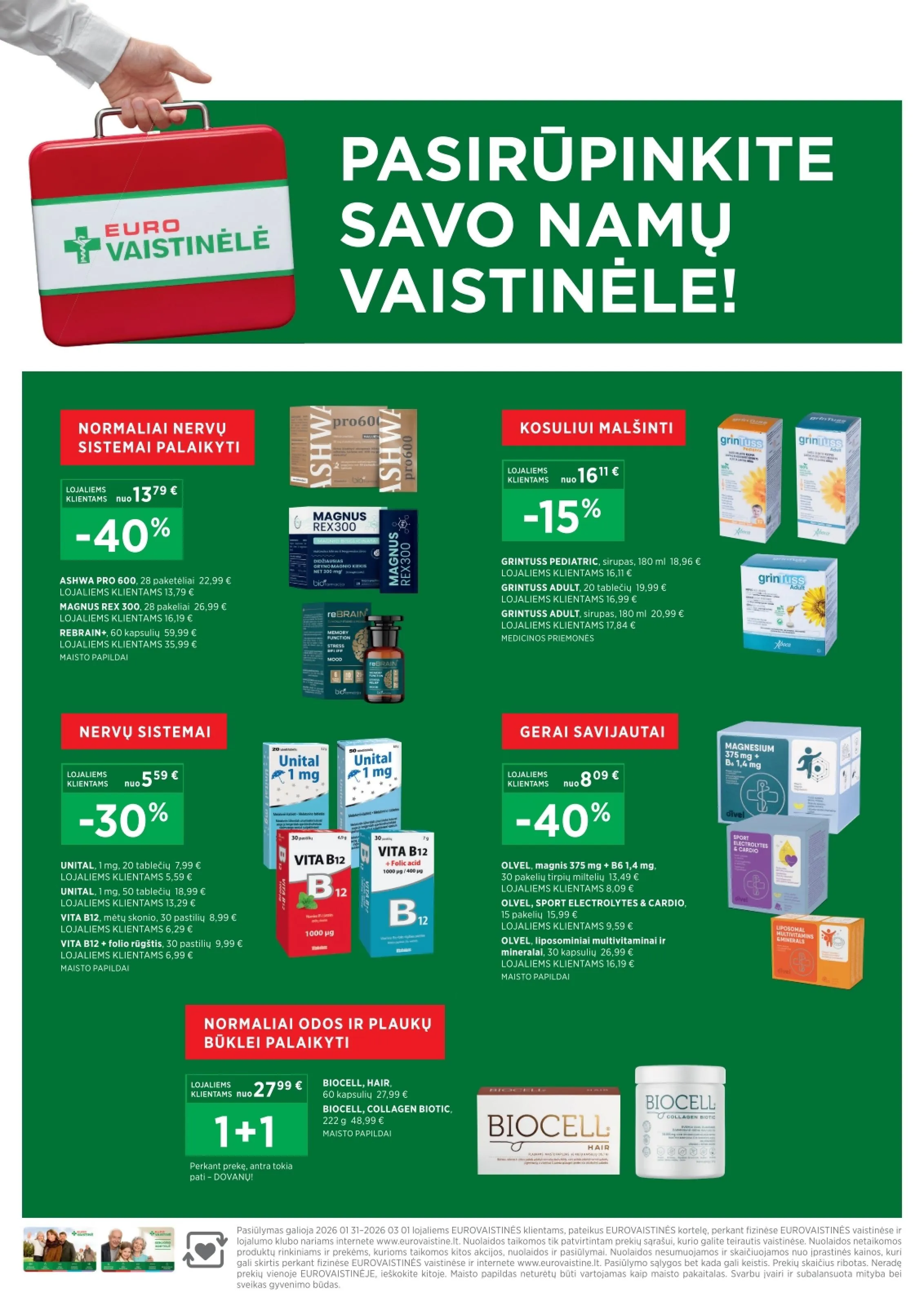 EUROVAISTINĖ akcijų ir nuolaidų leidinys nuo 2026.02.01 iki 2026.02.28 - 9