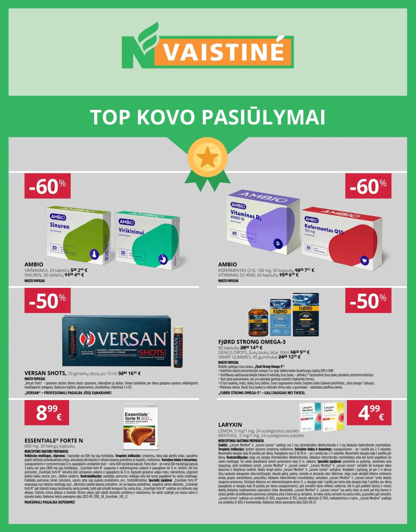 NORFA VAISTINĖ akcijų ir nuolaidų leidinys nuo 2026.03.01 iki 2026.04.01 - 1