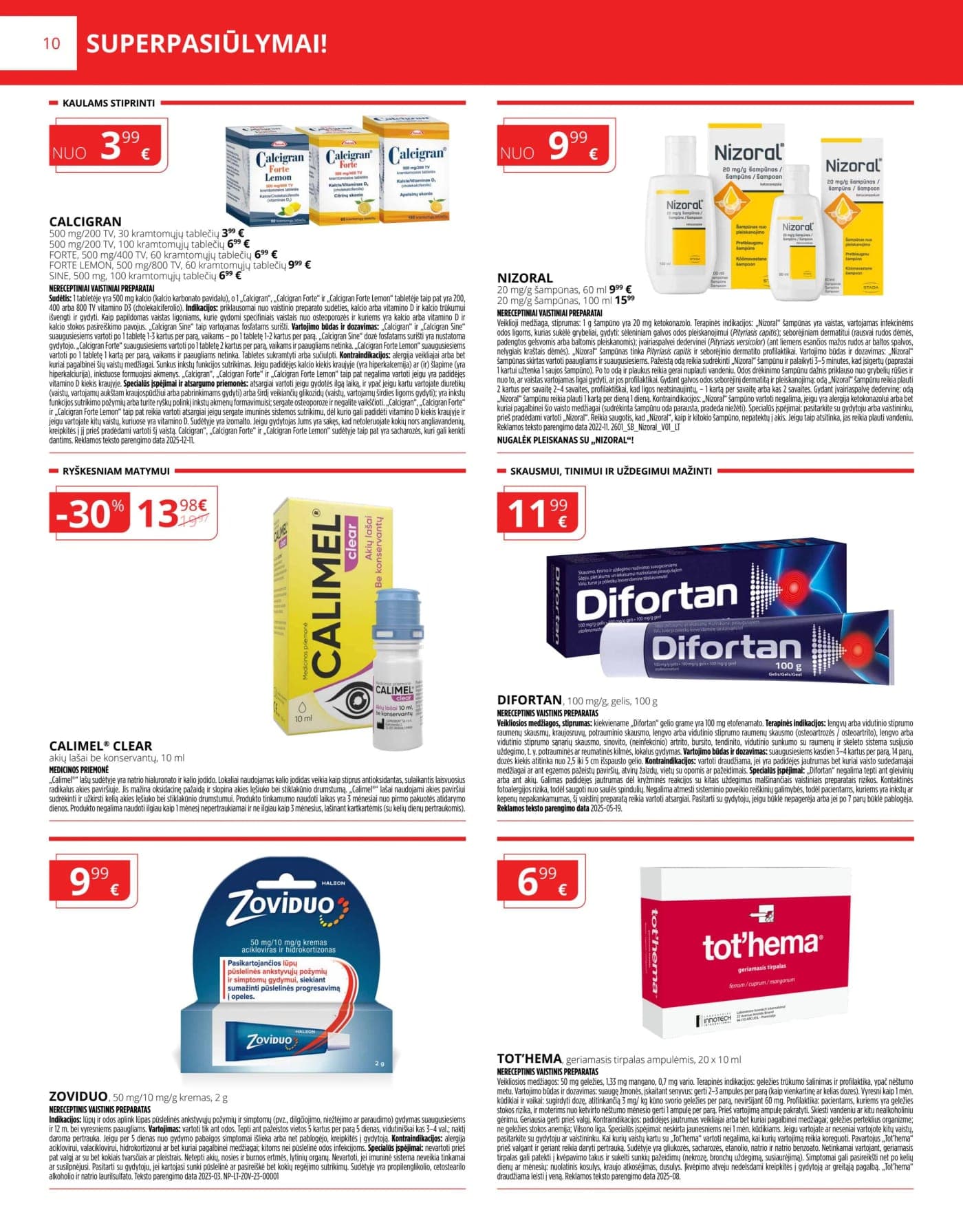 NORFA VAISTINĖ akcijų ir nuolaidų leidinys nuo 2026.03.01 iki 2026.04.01 - 10