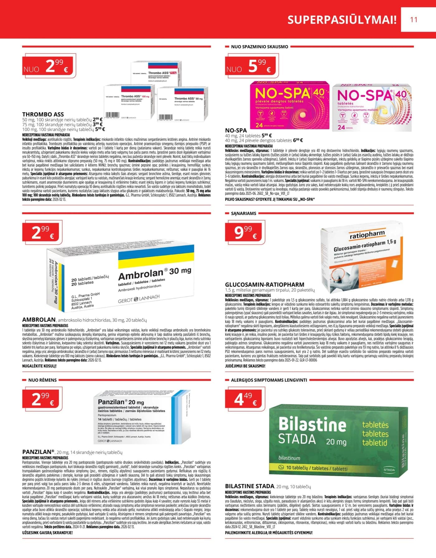 NORFA VAISTINĖ akcijų ir nuolaidų leidinys nuo 2026.03.01 iki 2026.04.01 - 11