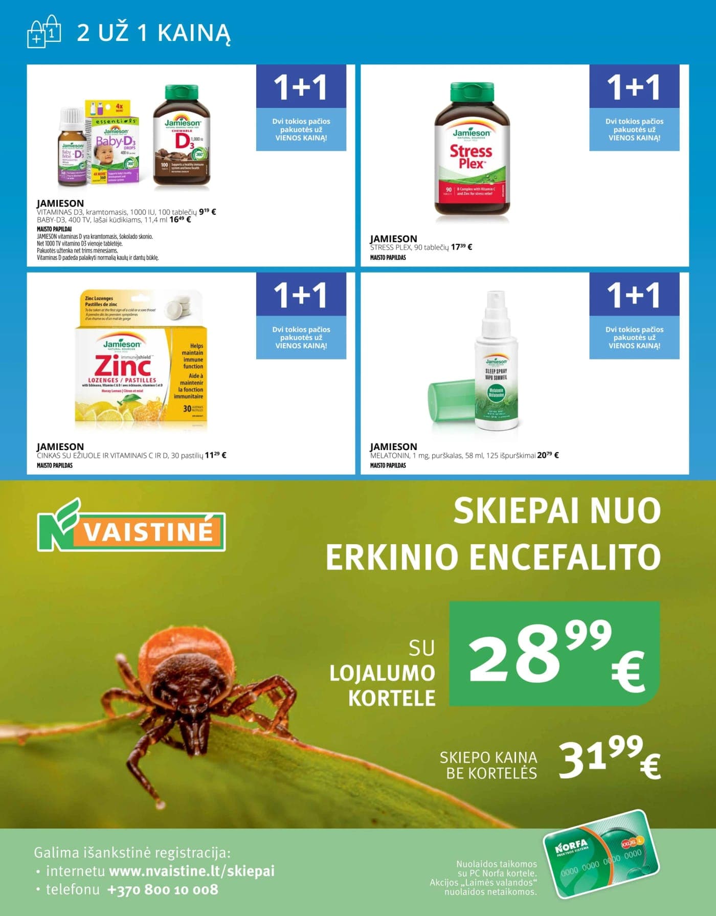 NORFA VAISTINĖ akcijų ir nuolaidų leidinys nuo 2026.03.01 iki 2026.04.01 - 14