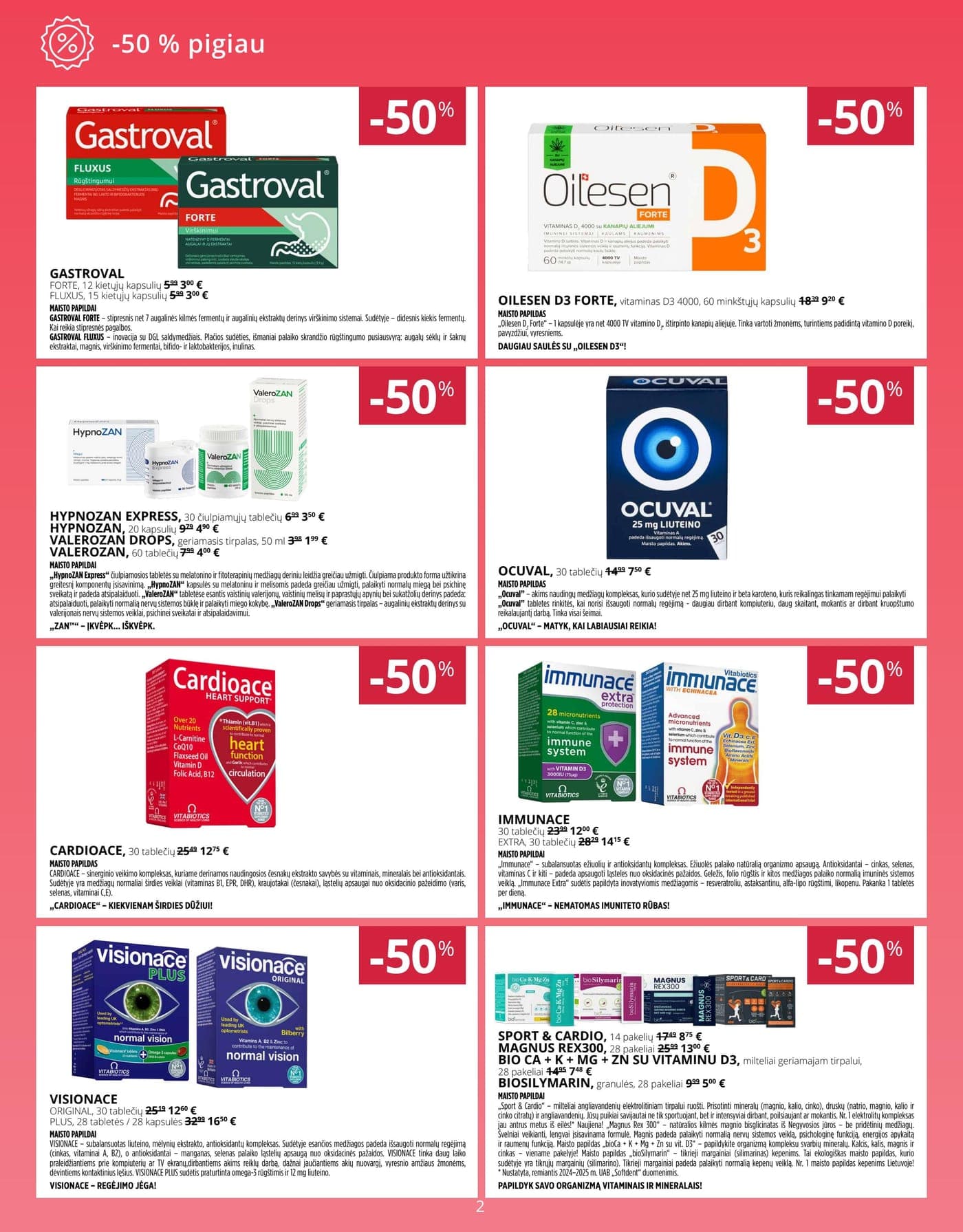 NORFA VAISTINĖ akcijų ir nuolaidų leidinys nuo 2026.03.01 iki 2026.04.01 - 2