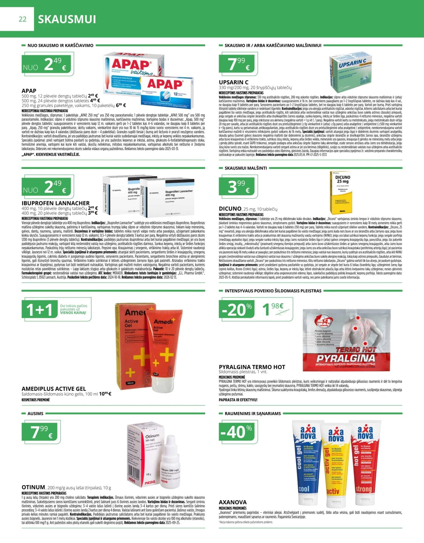 NORFA VAISTINĖ akcijų ir nuolaidų leidinys nuo 2026.03.01 iki 2026.04.01 - 22