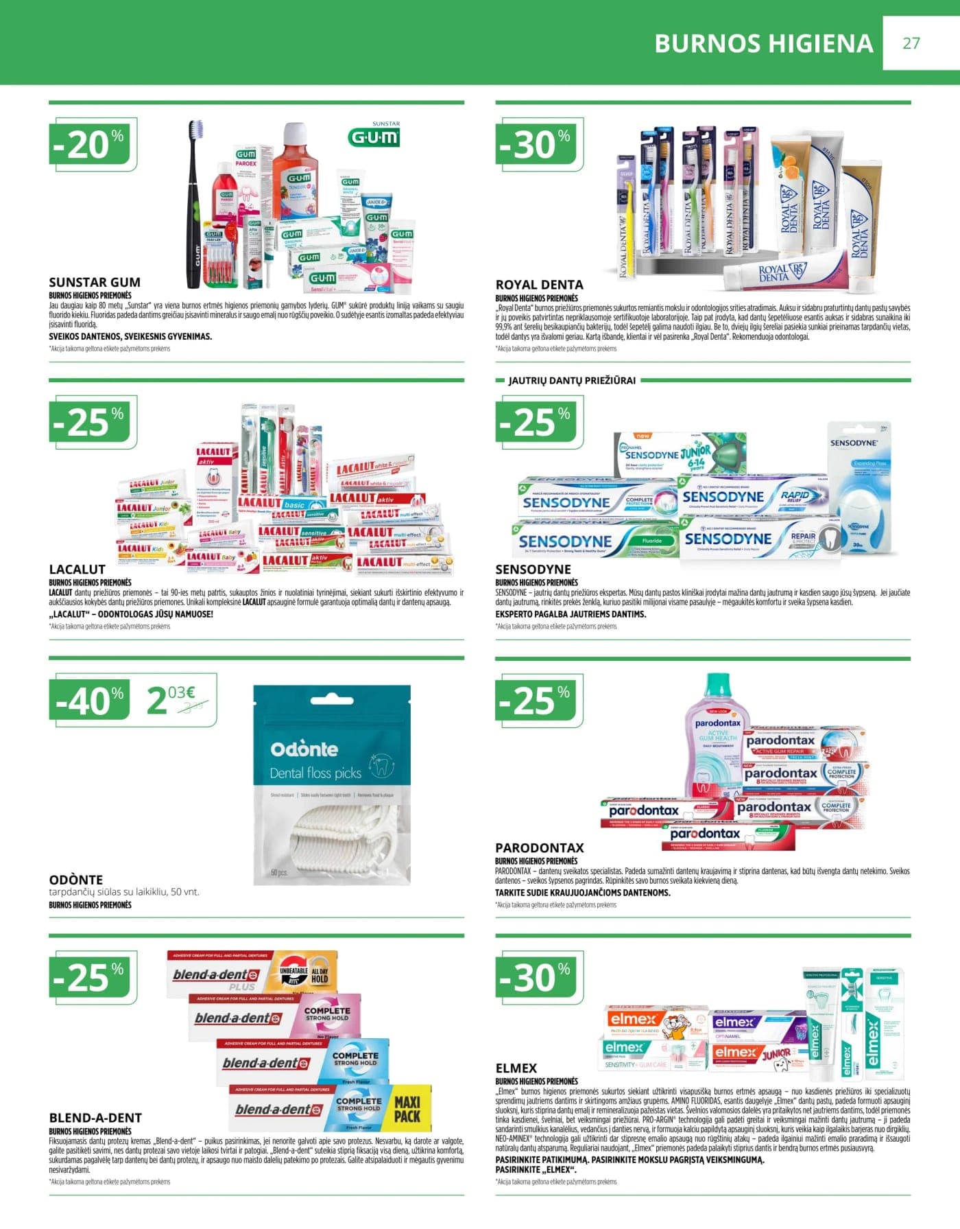 NORFA VAISTINĖ akcijų ir nuolaidų leidinys nuo 2026.03.01 iki 2026.04.01 - 27