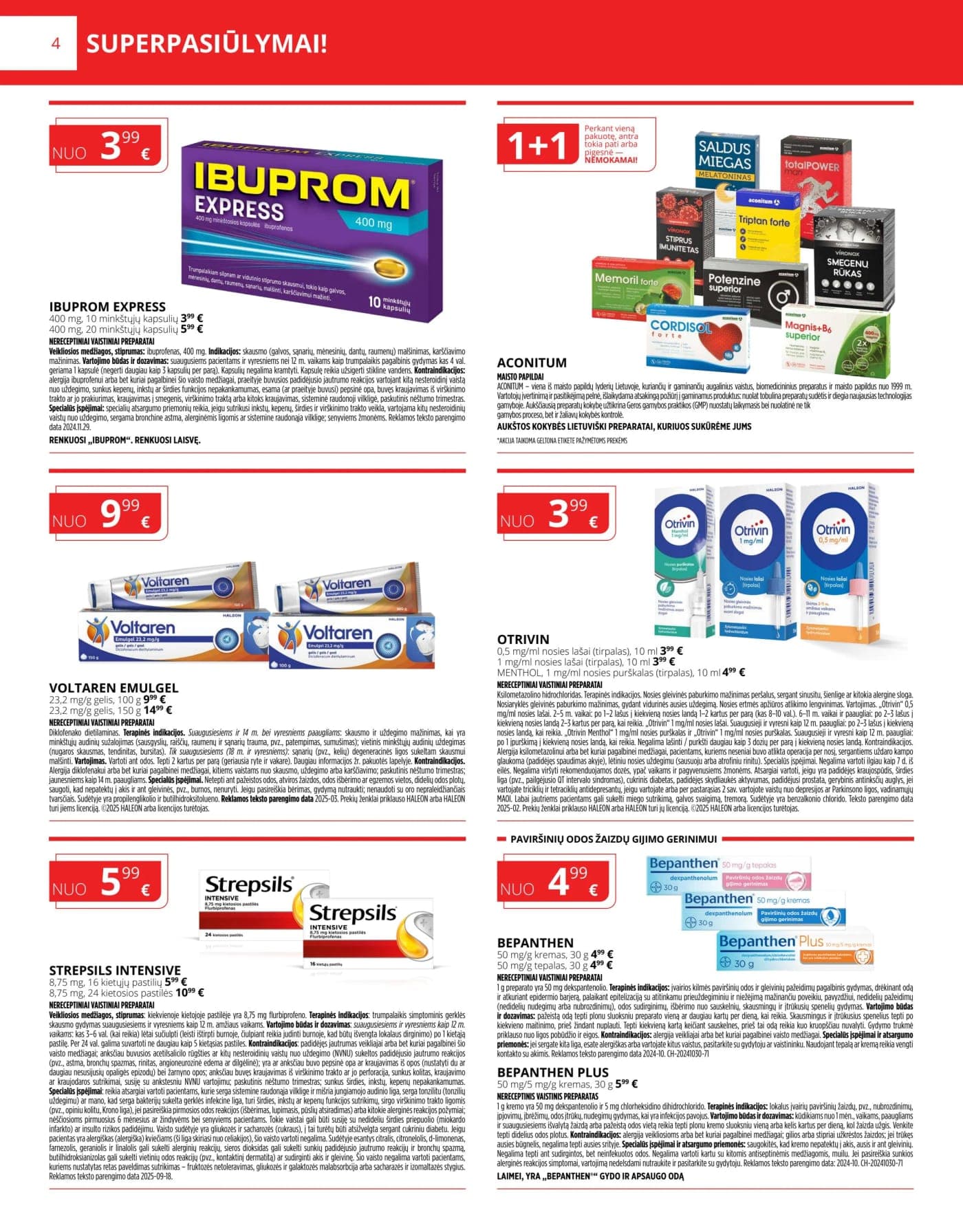 NORFA VAISTINĖ akcijų ir nuolaidų leidinys nuo 2026.03.01 iki 2026.04.01 - 4