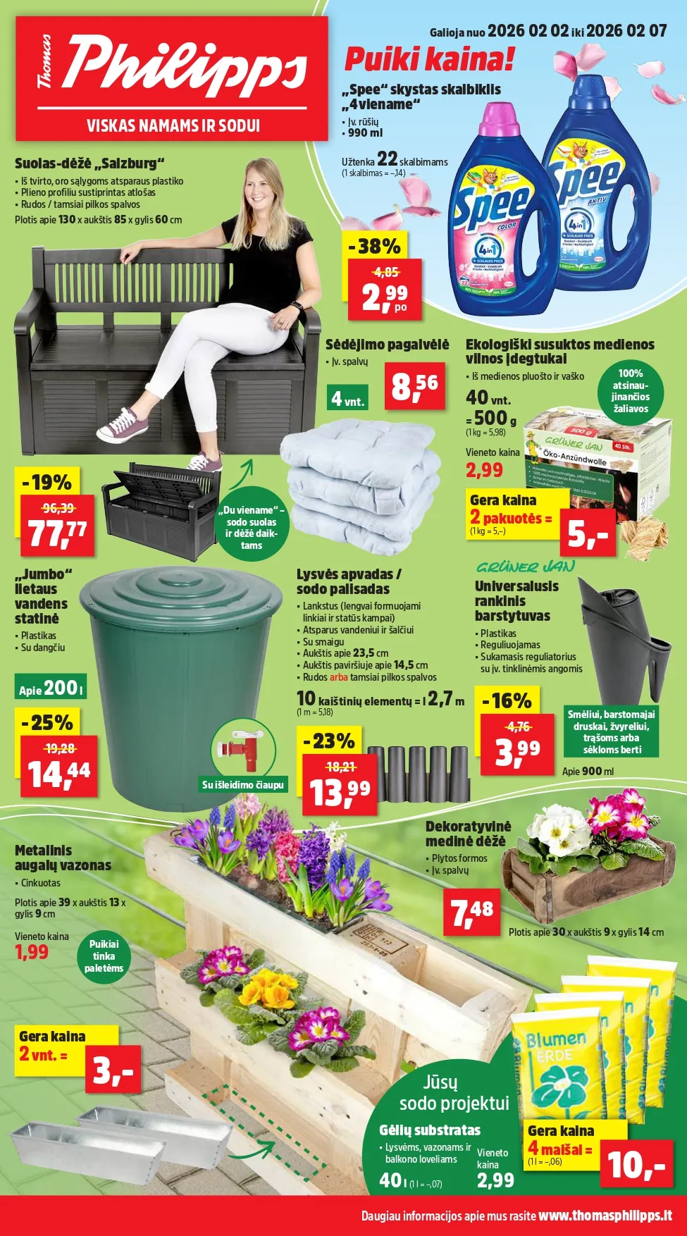 THOMAS PHILIPPS akcijų ir nuolaidų leidinys nuo 2026.02.02 iki 2026.02.07 - 1