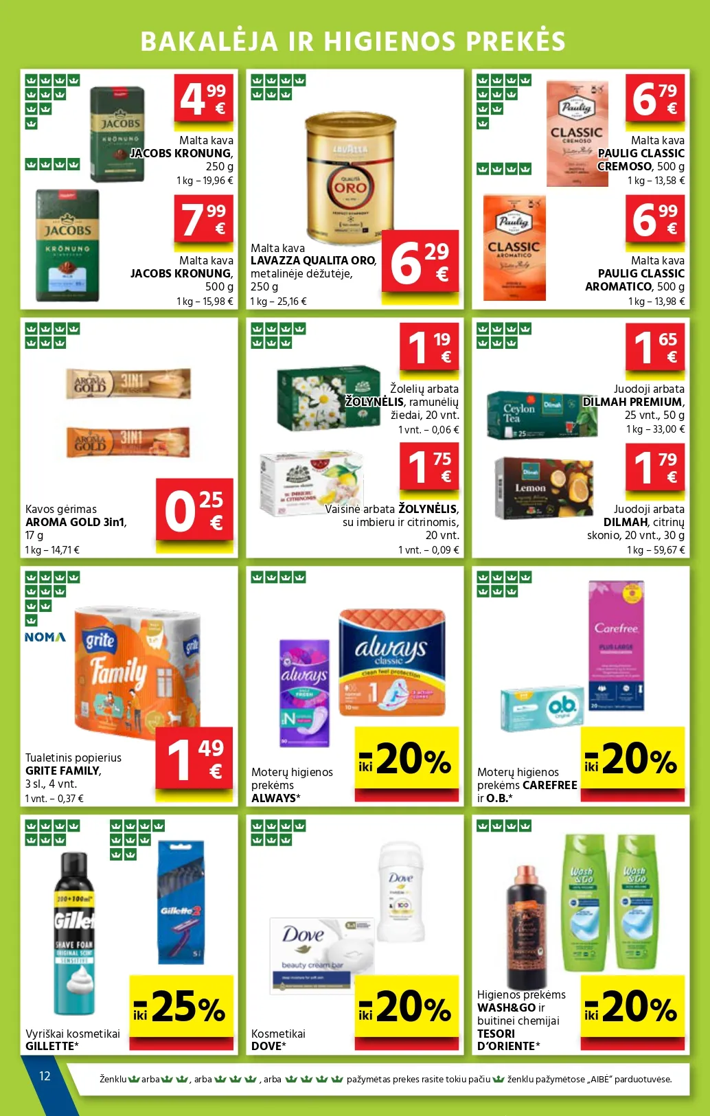 AIBĖ akcijų ir nuolaidų leidinys Nr. 2 nuo 2026.01.22 iki 2026.02.03 - 12