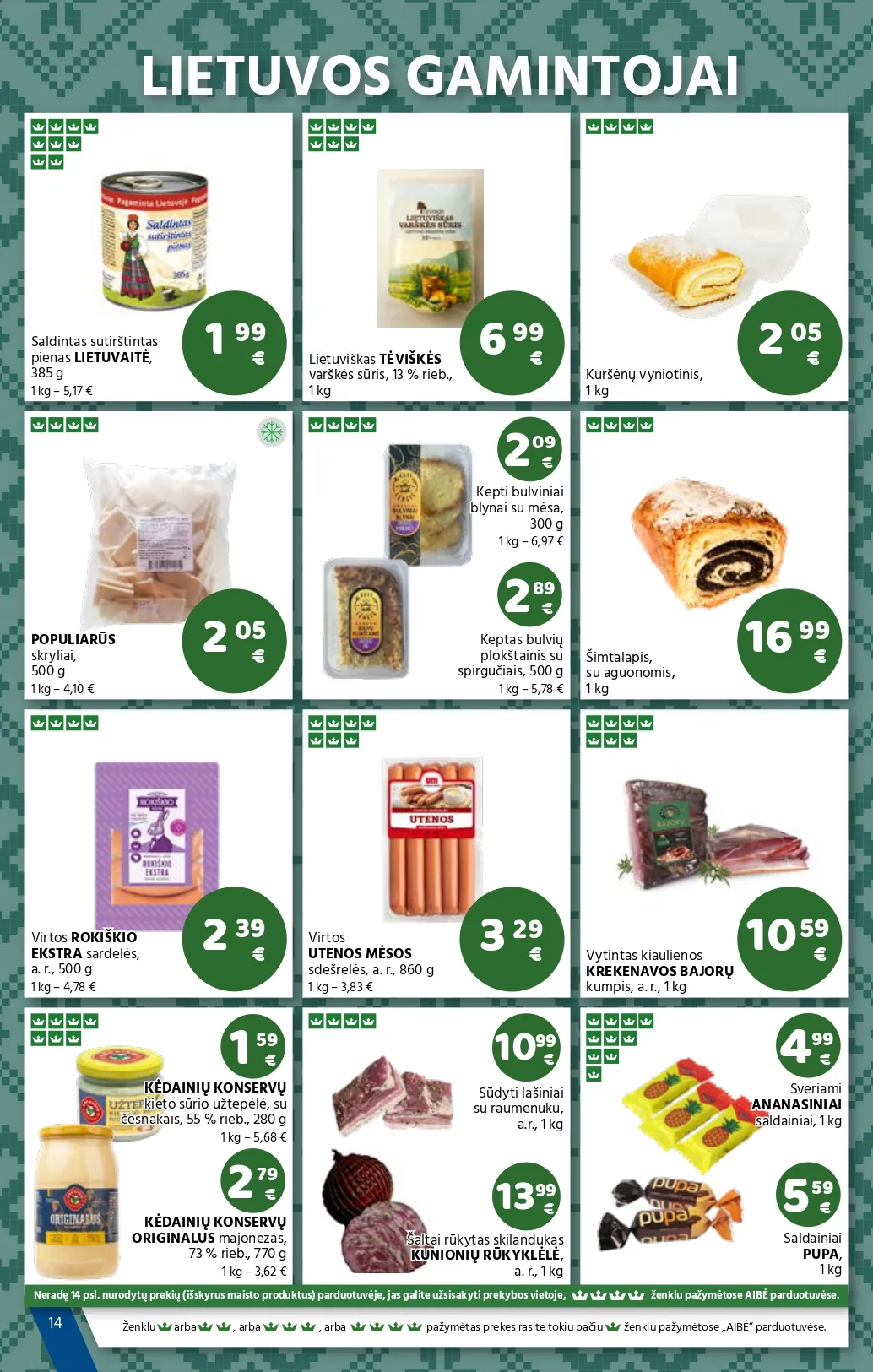 AIBĖ akcijų ir nuolaidų leidinys Nr. 2 nuo 2026.01.22 iki 2026.02.03 - 14