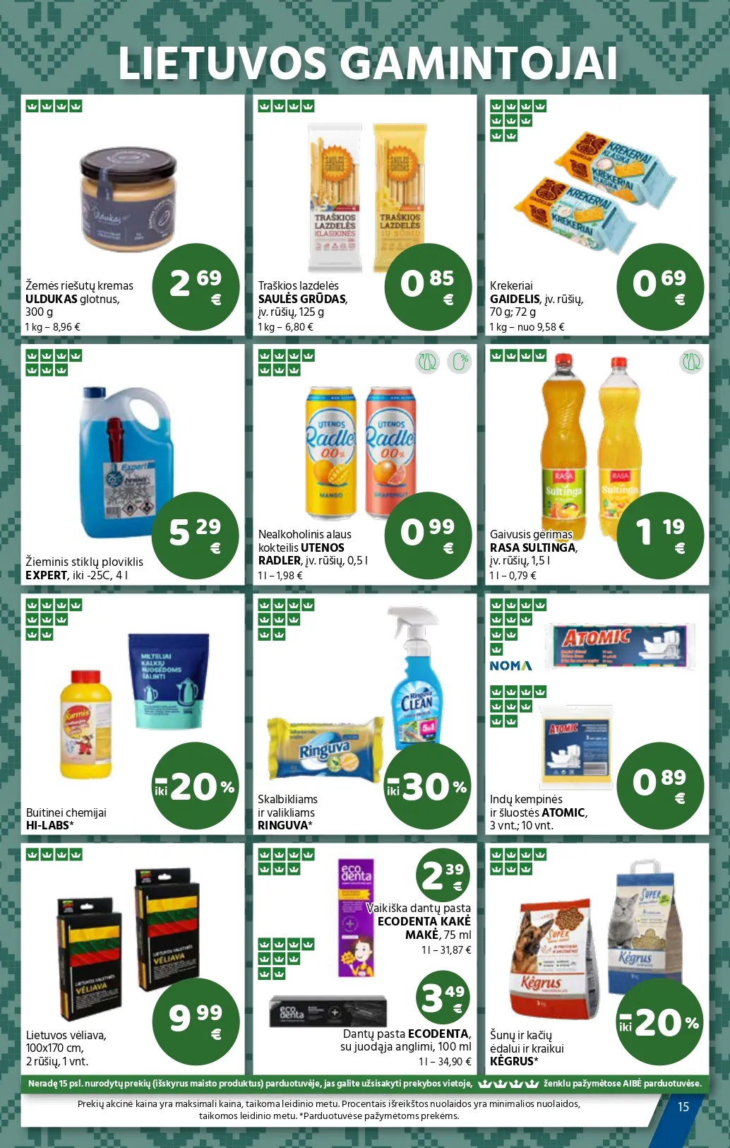 AIBĖ akcijų ir nuolaidų leidinys Nr. 2 nuo 2026.01.22 iki 2026.02.03 - 15