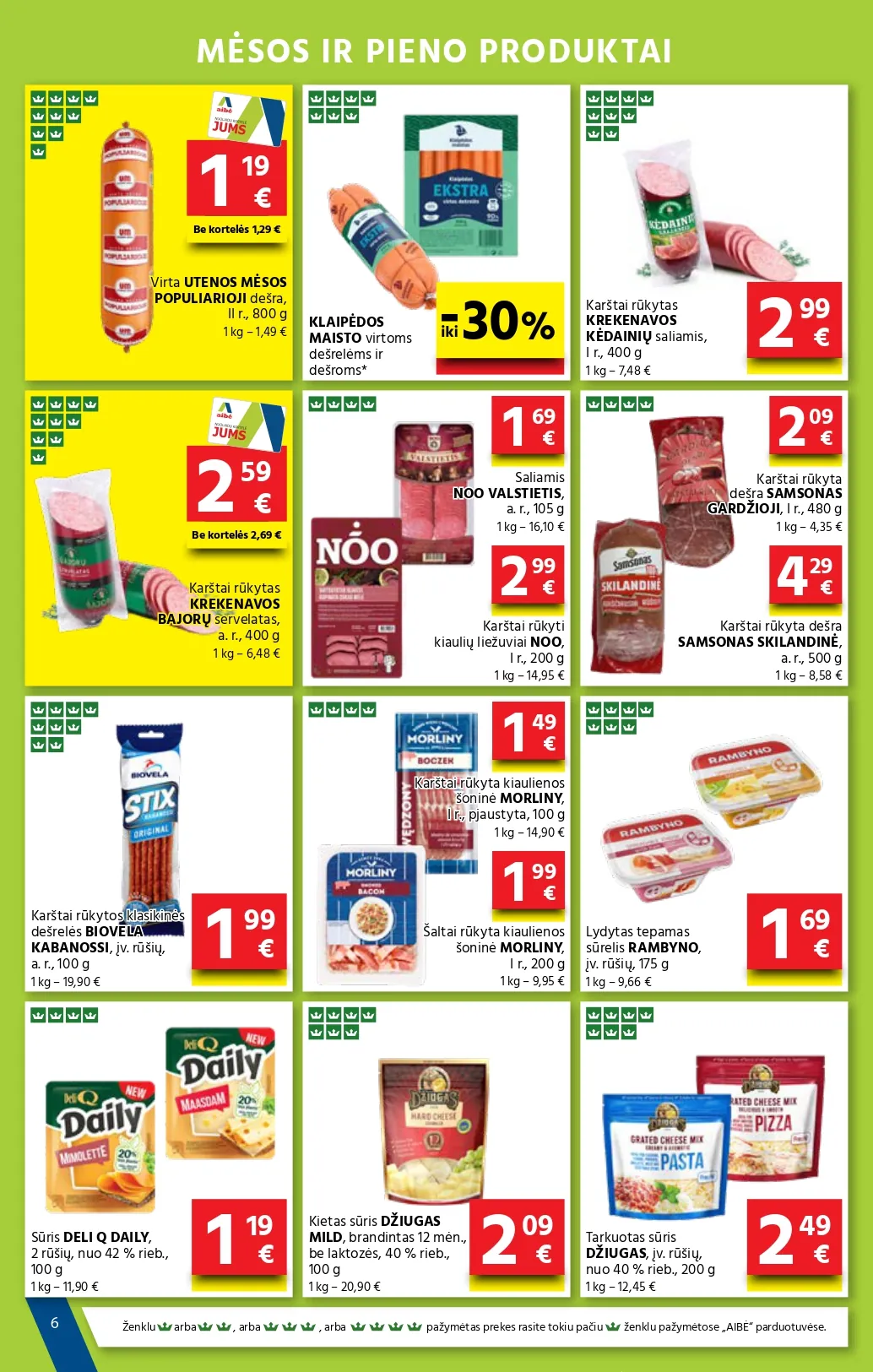 AIBĖ akcijų ir nuolaidų leidinys Nr. 2 nuo 2026.01.22 iki 2026.02.03 - 6