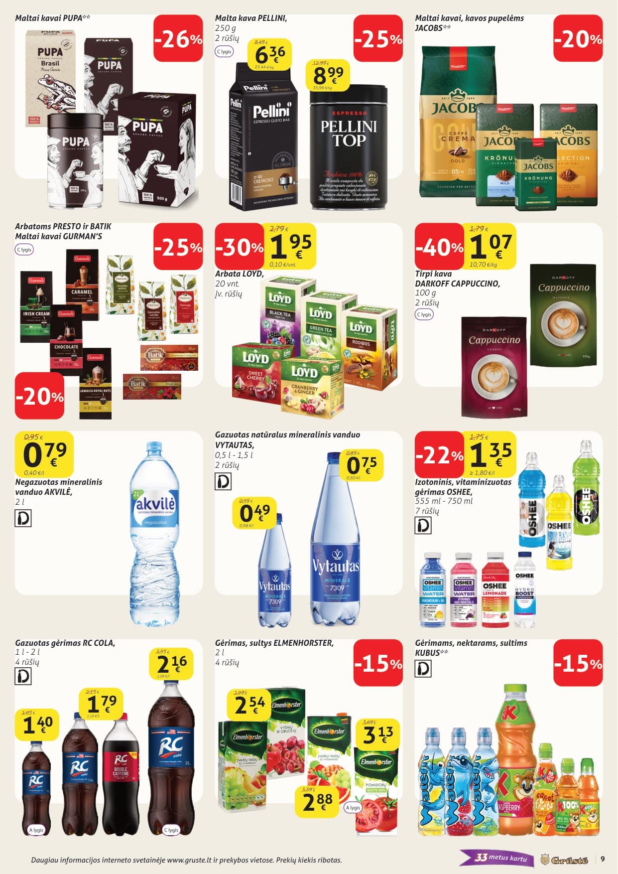 GRŪSTĖ akcijų ir nuolaidų leidinys Nr. 6 nuo 2026.02.21 iki 2026.02.28