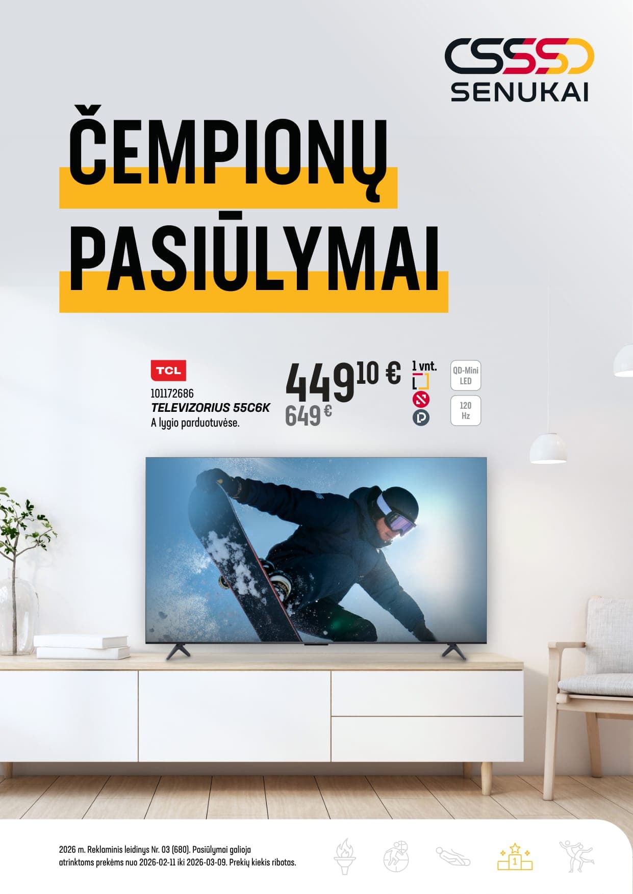 SENUKAI akcijų ir nuolaidų leidinys Nr. 3 nuo 2026.02.11 iki 2026.03.09 - 1