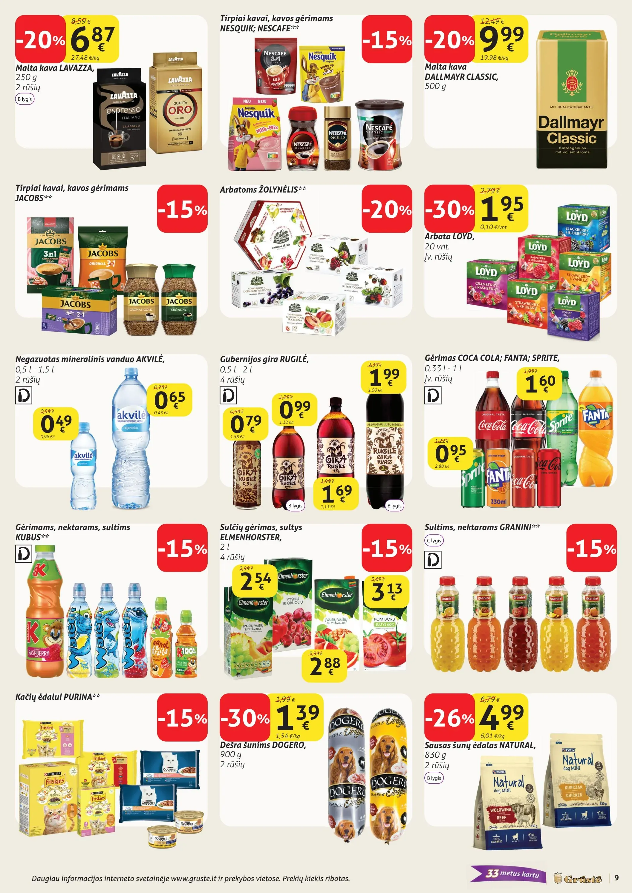 GRŪSTĖ akcijų ir nuolaidų leidinys Nr. 2 nuo 2026.01.11 iki 2026.01.20