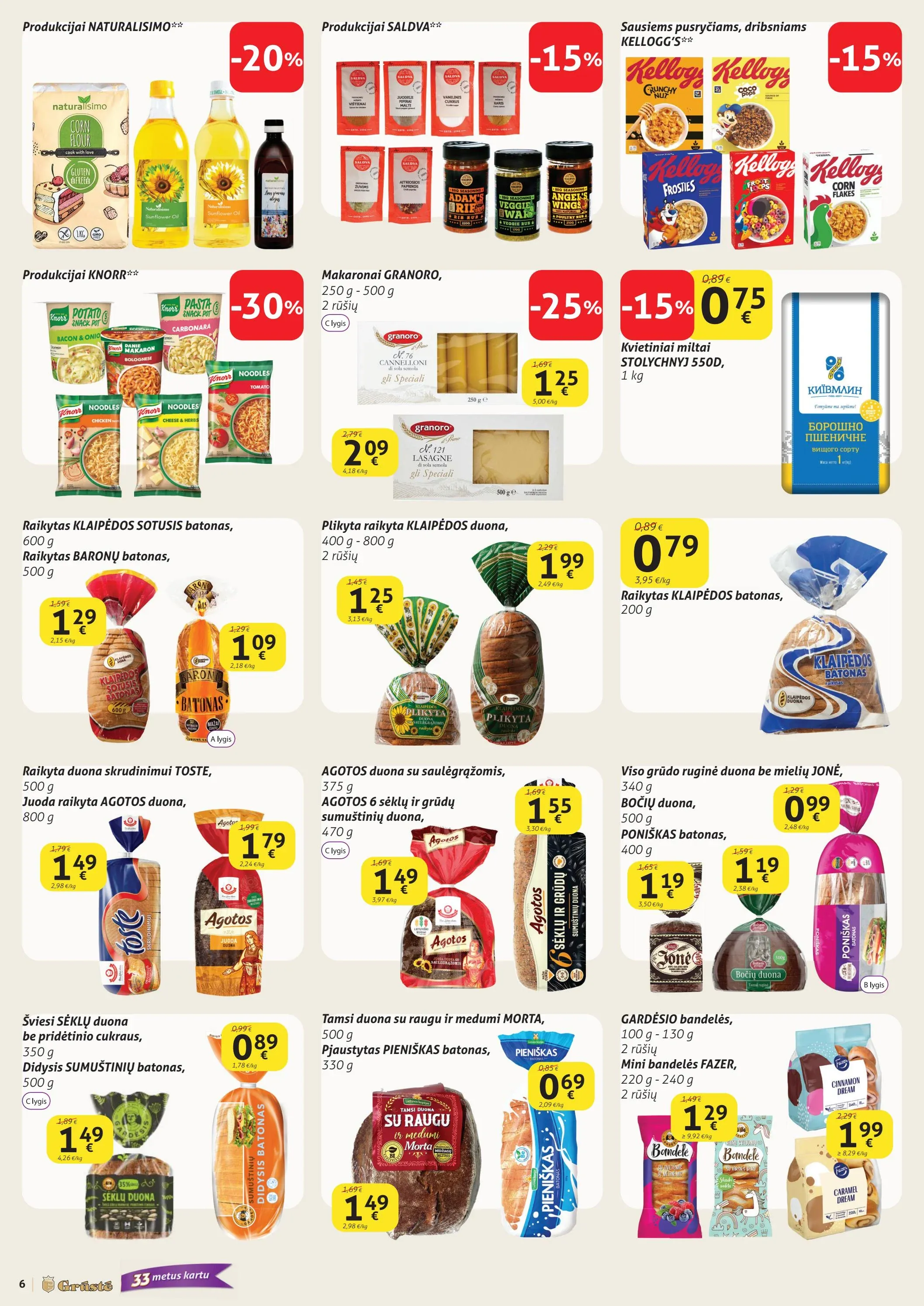 GRŪSTĖ akcijų ir nuolaidų leidinys Nr. 2 nuo 2026.01.11 iki 2026.01.20