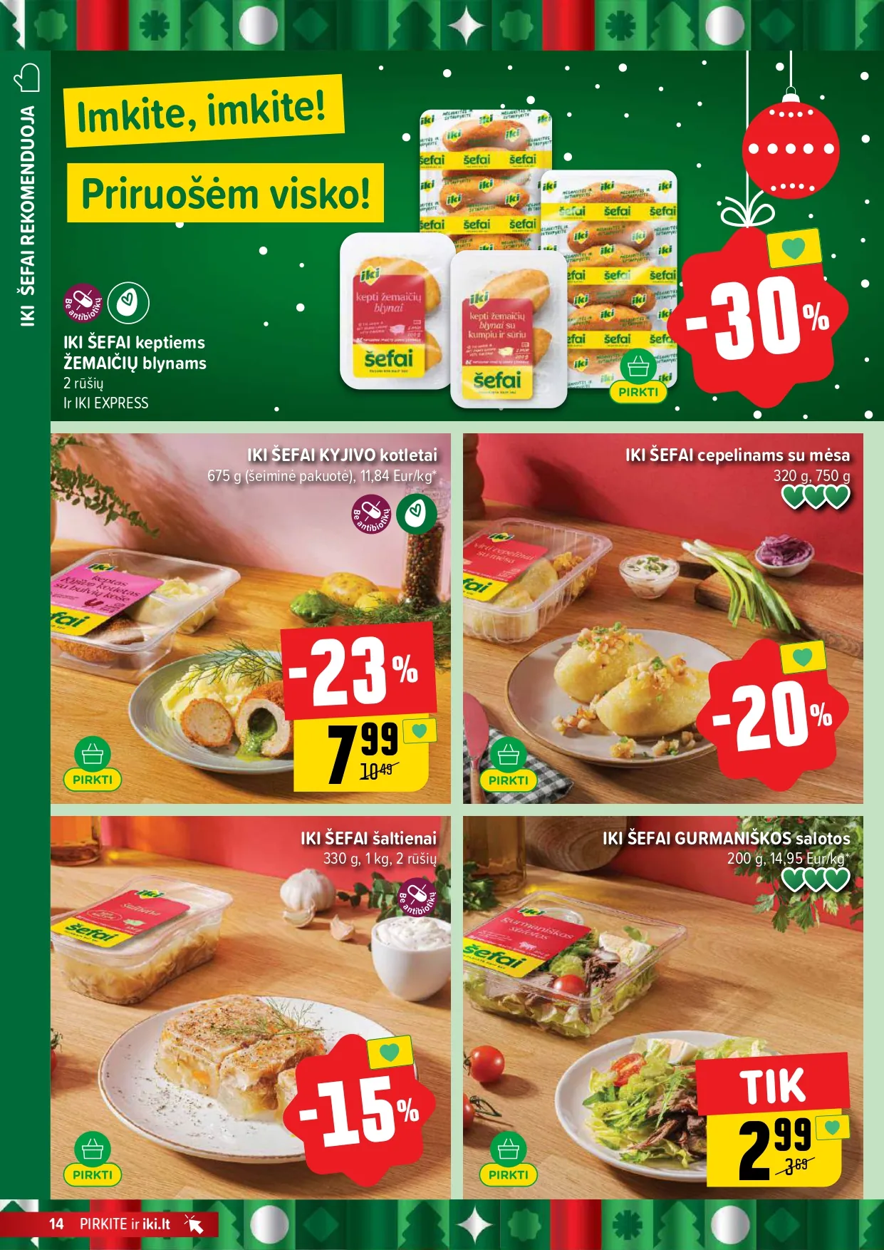 IKI akcijų ir nuolaidų leidinys Nr.49 nuo 2025.12.01 iki 2025.12.07 - 14