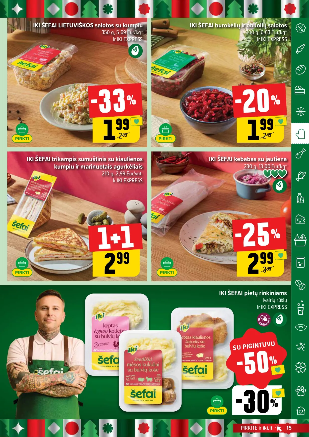 IKI akcijų ir nuolaidų leidinys Nr.49 nuo 2025.12.01 iki 2025.12.07 - 15