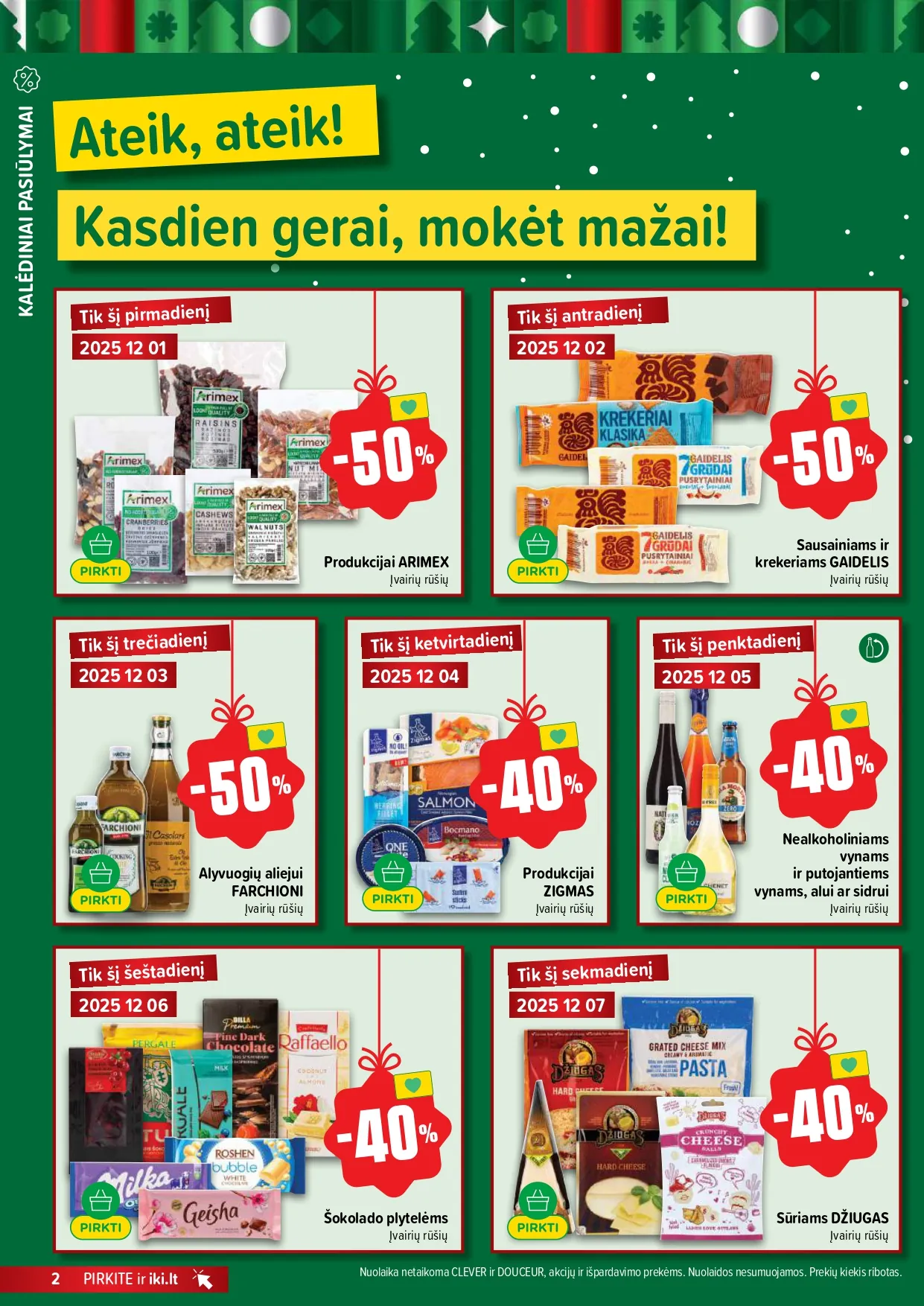 IKI akcijų ir nuolaidų leidinys Nr.49 nuo 2025.12.01 iki 2025.12.07 - 2