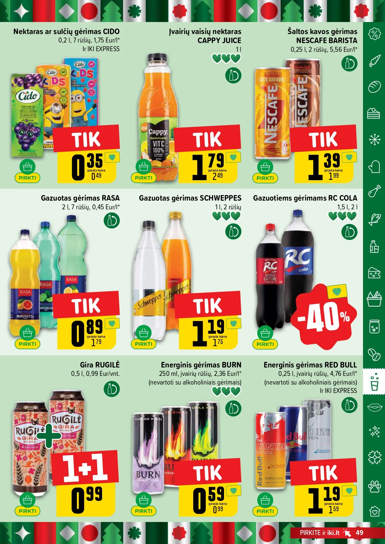 IKI akcijų ir nuolaidų leidinys Nr.49 nuo 2025.12.01 iki 2025.12.07 - 49