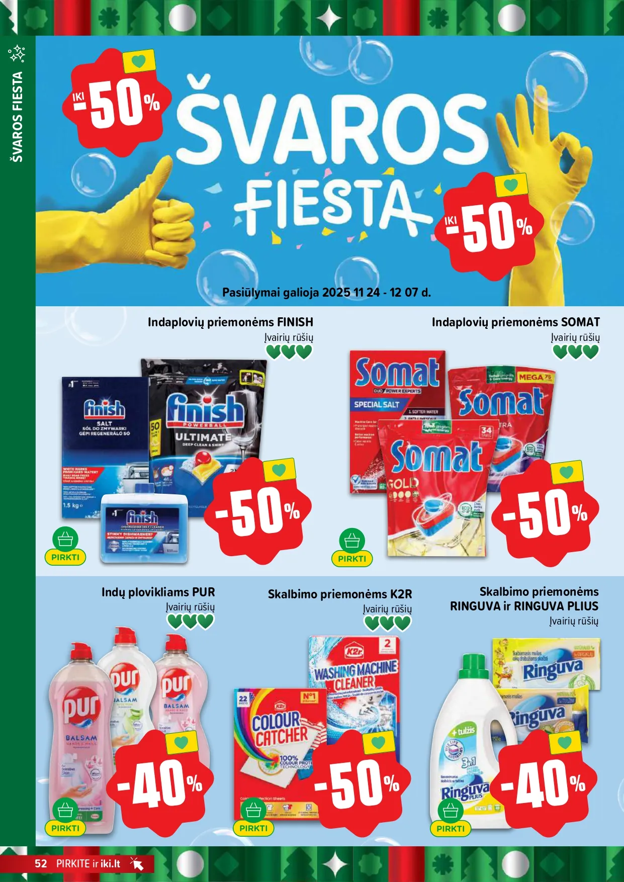 IKI akcijų ir nuolaidų leidinys Nr.49 nuo 2025.12.01 iki 2025.12.07 - 52