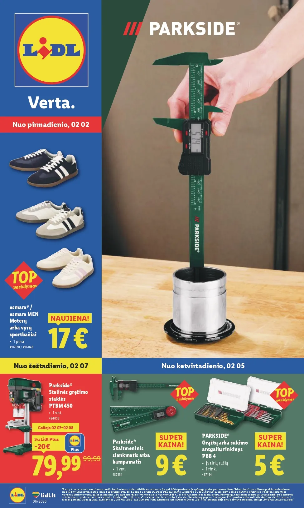 LIDL ne maisto prekių akcijų ir nuolaidų leidinys Nr. 6 nuo 2026.02.02 iki 2026.02.08 - 1
