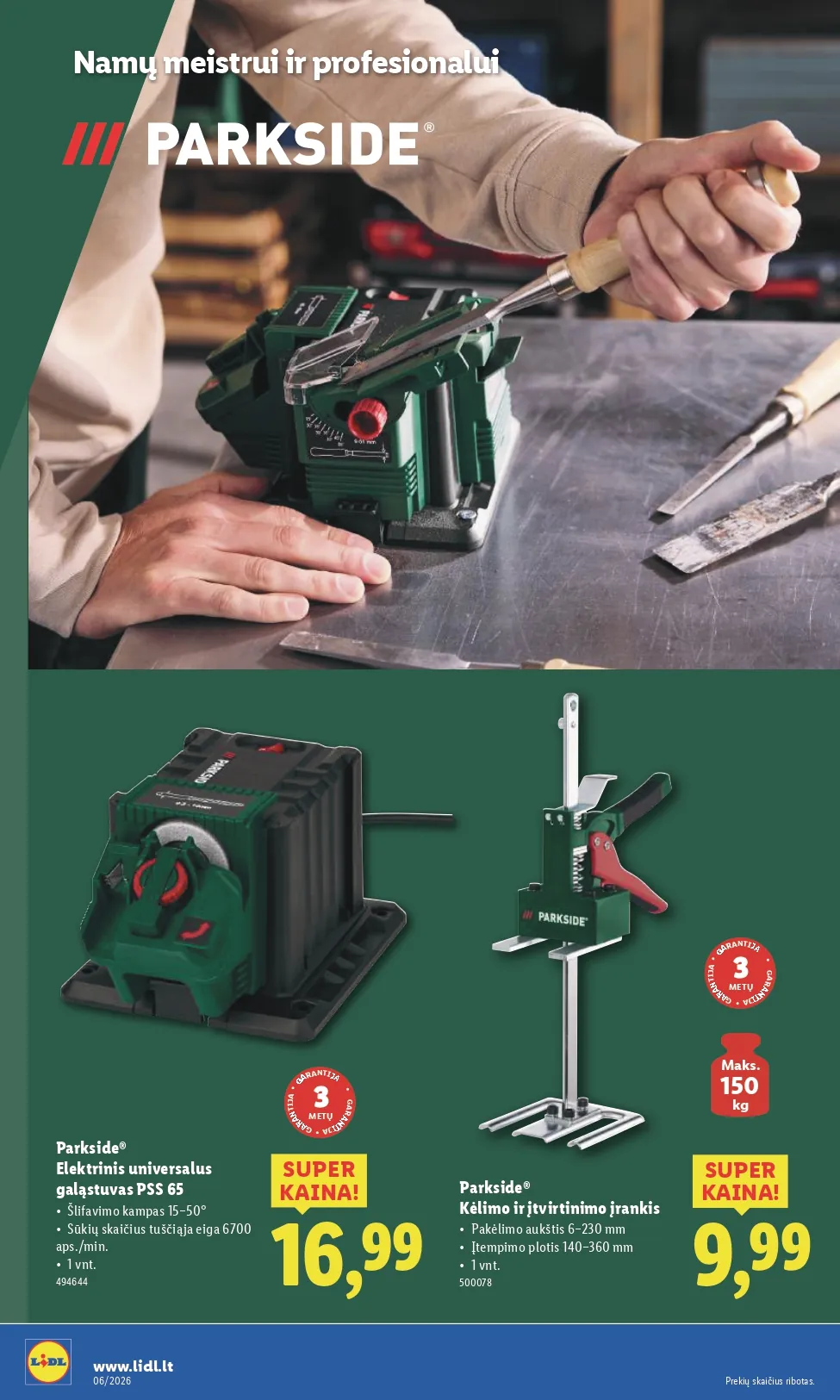 LIDL ne maisto prekių akcijų ir nuolaidų leidinys Nr. 6 nuo 2026.02.02 iki 2026.02.08 - 16