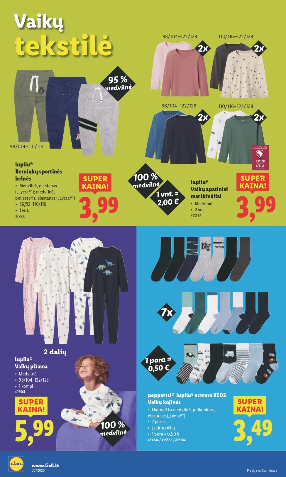 LIDL ne maisto prekių akcijų ir nuolaidų leidinys Nr. 6 nuo 2026.02.02 iki 2026.02.08 - 22