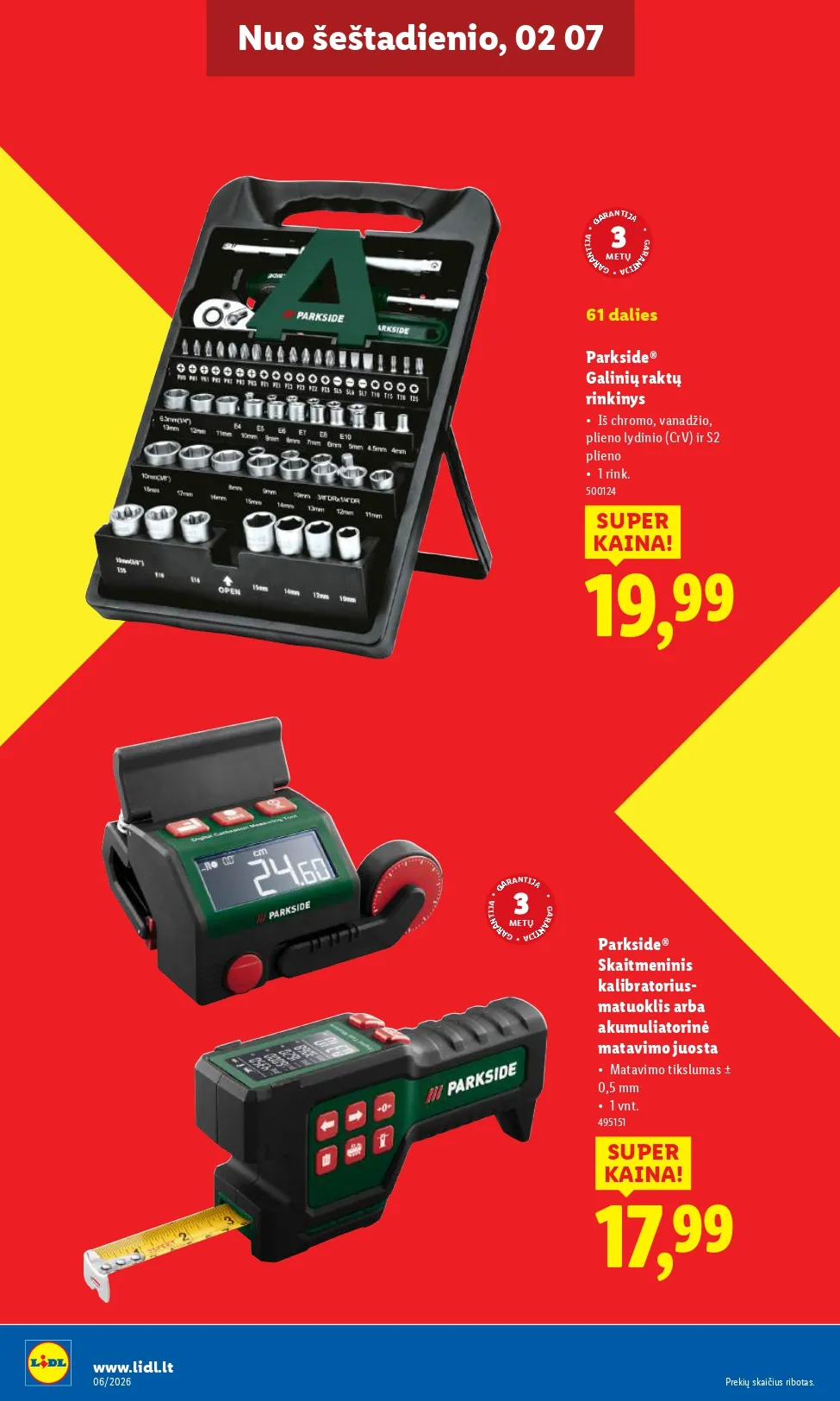 LIDL ne maisto prekių akcijų ir nuolaidų leidinys Nr. 6 nuo 2026.02.02 iki 2026.02.08 - 30