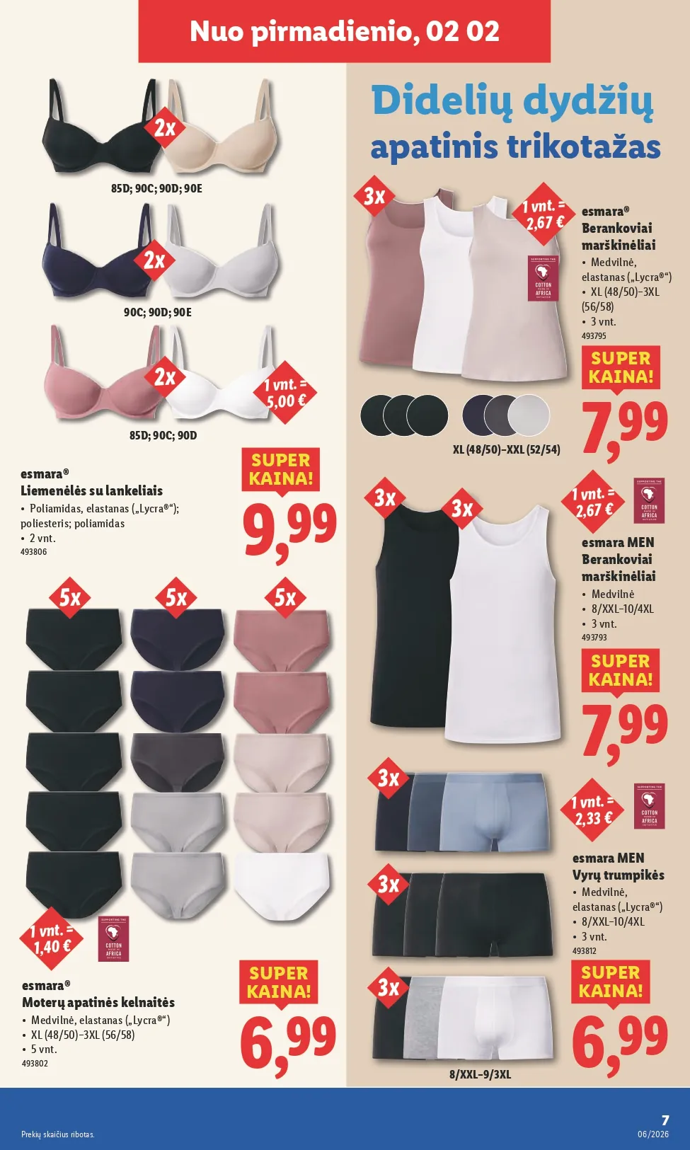 LIDL ne maisto prekių akcijų ir nuolaidų leidinys Nr. 6 nuo 2026.02.02 iki 2026.02.08 - 7