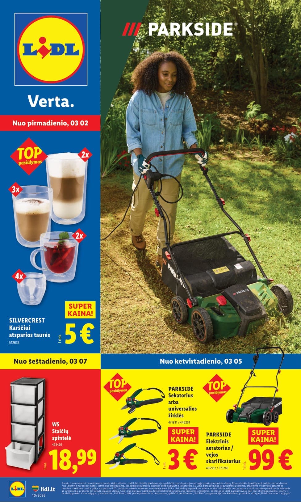 Naujas LIDL ne maisto prekių akcijų ir nuolaidų leidinys Nr. 10 nuo 2026.03.02 iki 2026.03.08 - 1