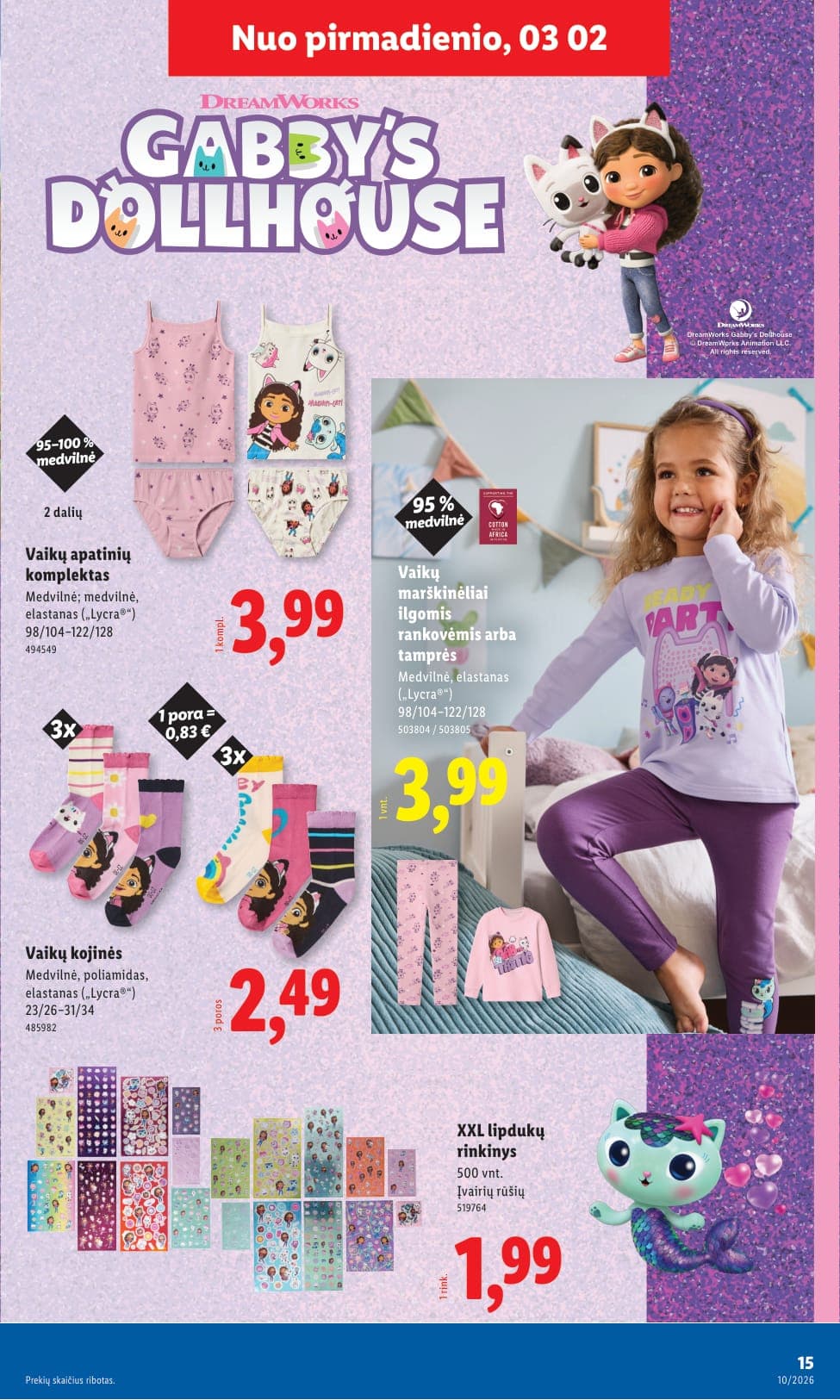 Naujas LIDL ne maisto prekių akcijų ir nuolaidų leidinys Nr. 10 nuo 2026.03.02 iki 2026.03.08 - 15