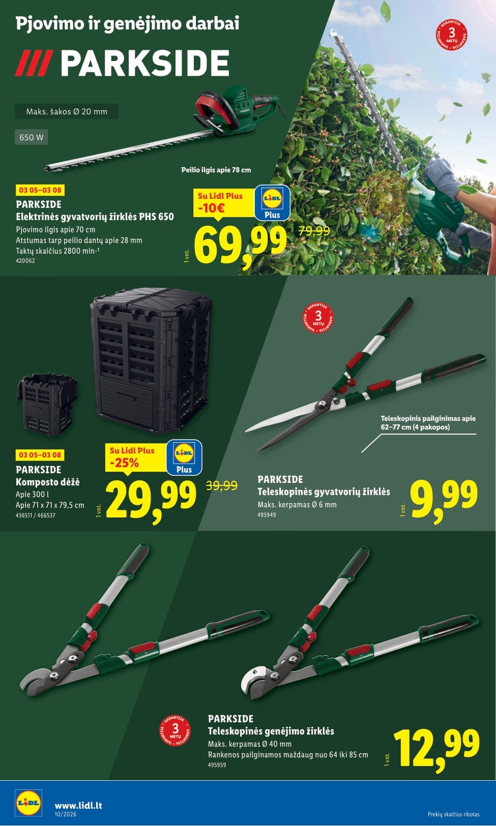 Naujas LIDL ne maisto prekių akcijų ir nuolaidų leidinys Nr. 10 nuo 2026.03.02 iki 2026.03.08 - 20