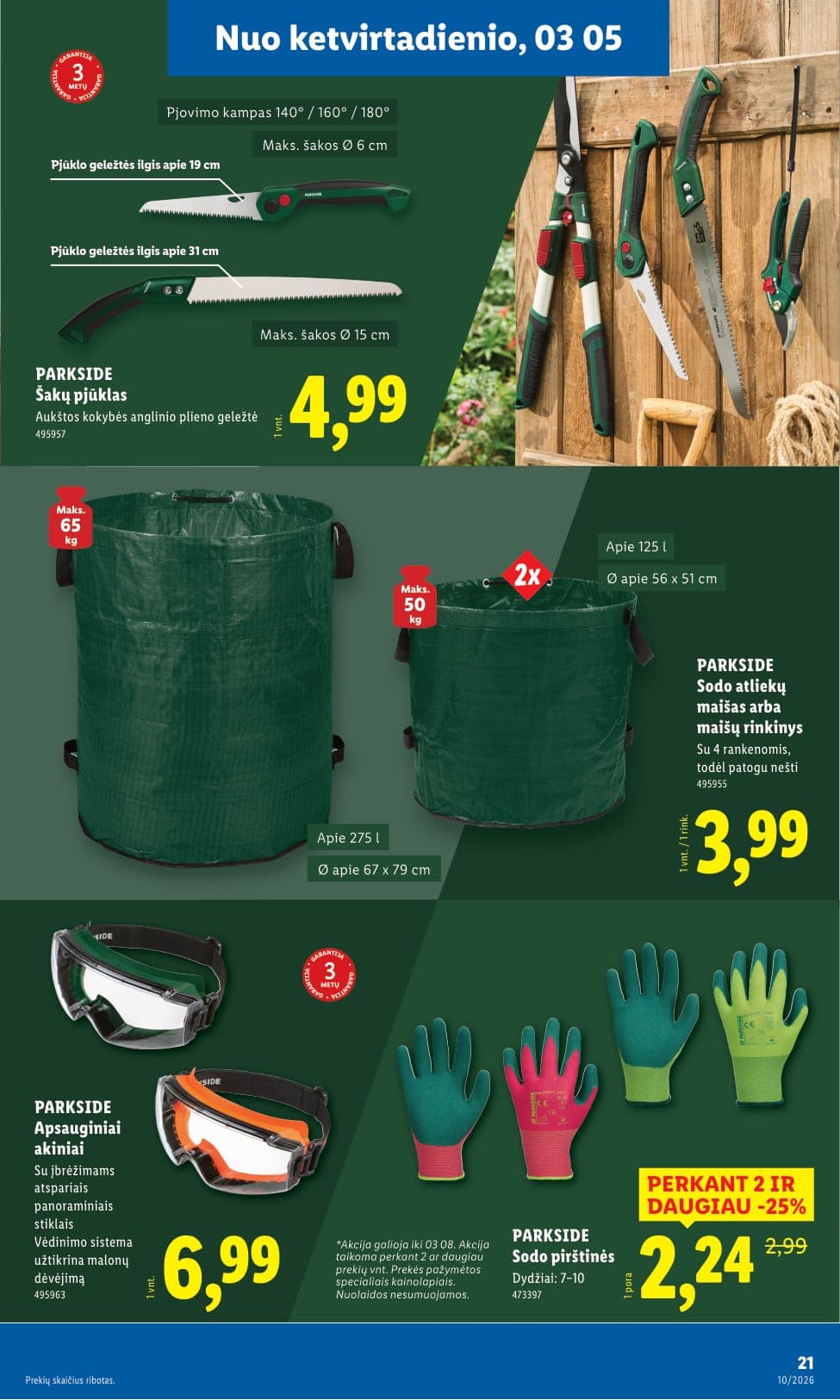 Naujas LIDL ne maisto prekių akcijų ir nuolaidų leidinys Nr. 10 nuo 2026.03.02 iki 2026.03.08 - 21