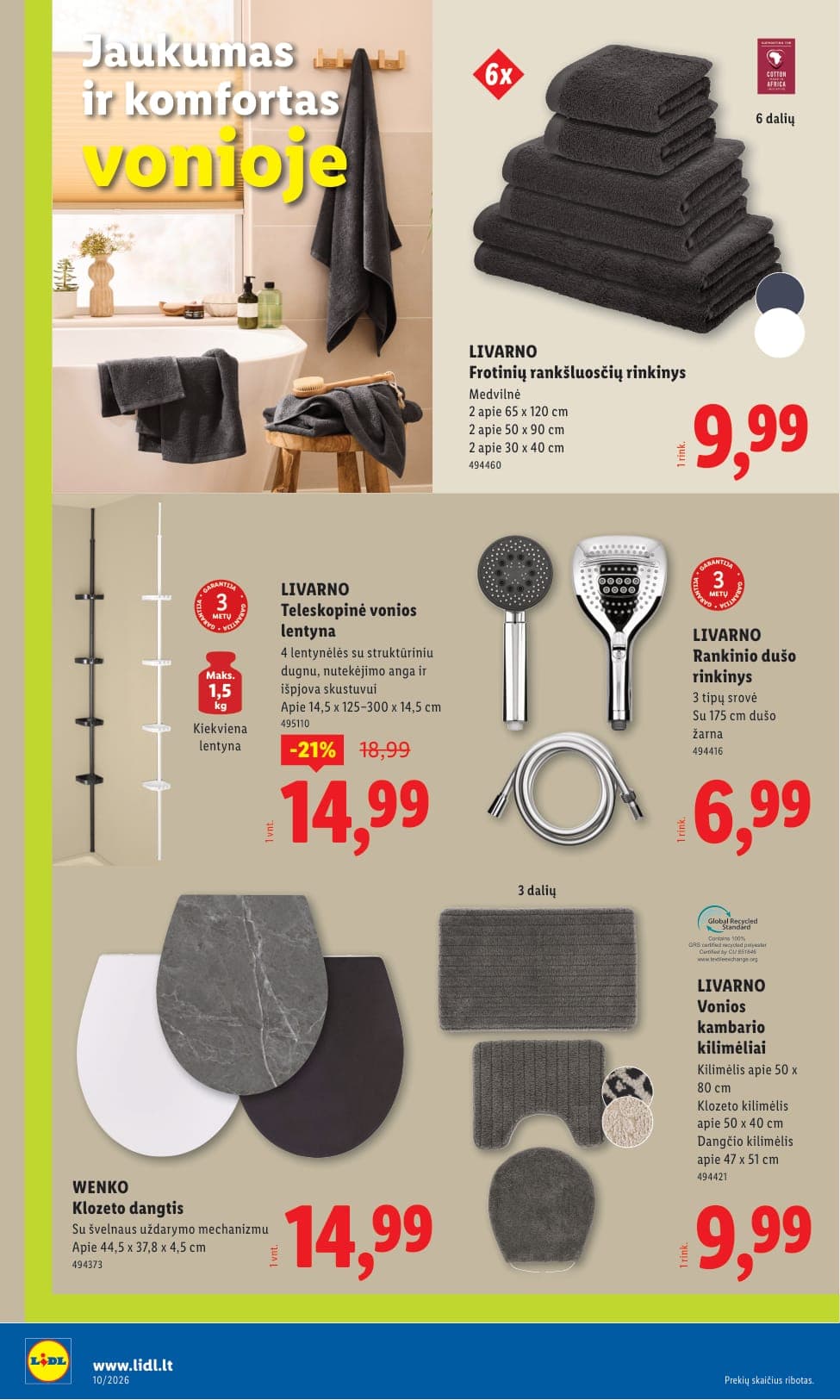 Naujas LIDL ne maisto prekių akcijų ir nuolaidų leidinys Nr. 10 nuo 2026.03.02 iki 2026.03.08 - 22