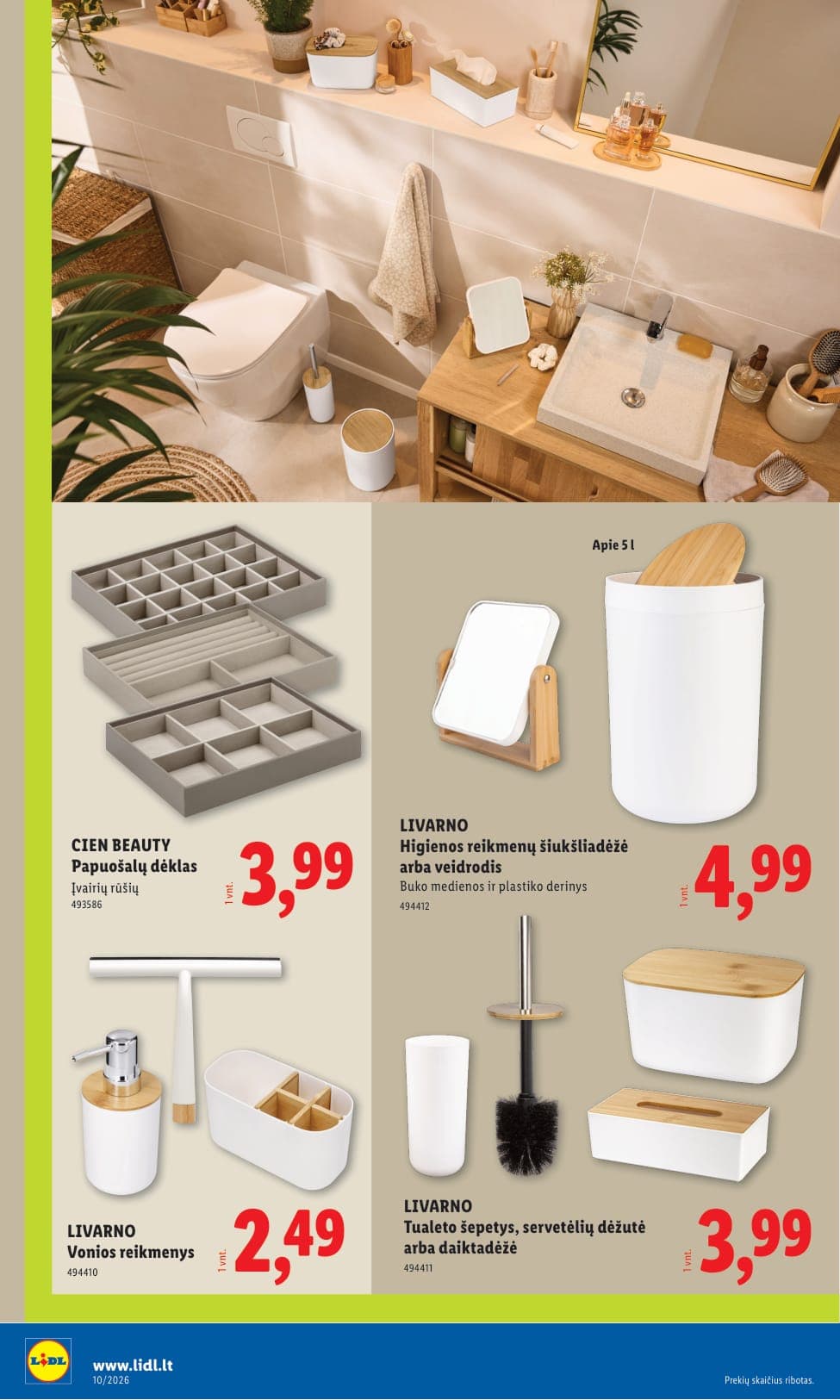 Naujas LIDL ne maisto prekių akcijų ir nuolaidų leidinys Nr. 10 nuo 2026.03.02 iki 2026.03.08 - 24