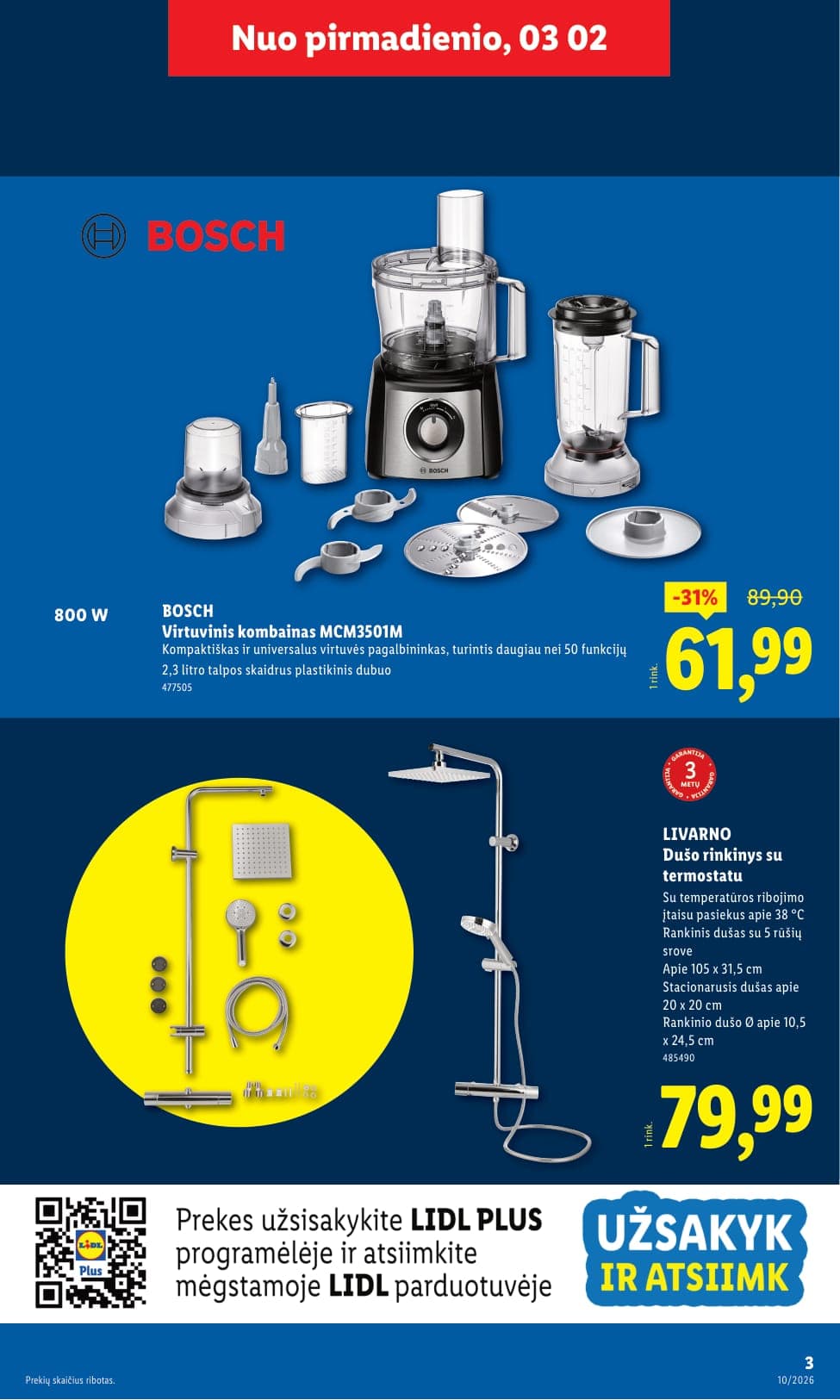 Naujas LIDL ne maisto prekių akcijų ir nuolaidų leidinys Nr. 10 nuo 2026.03.02 iki 2026.03.08 - 3
