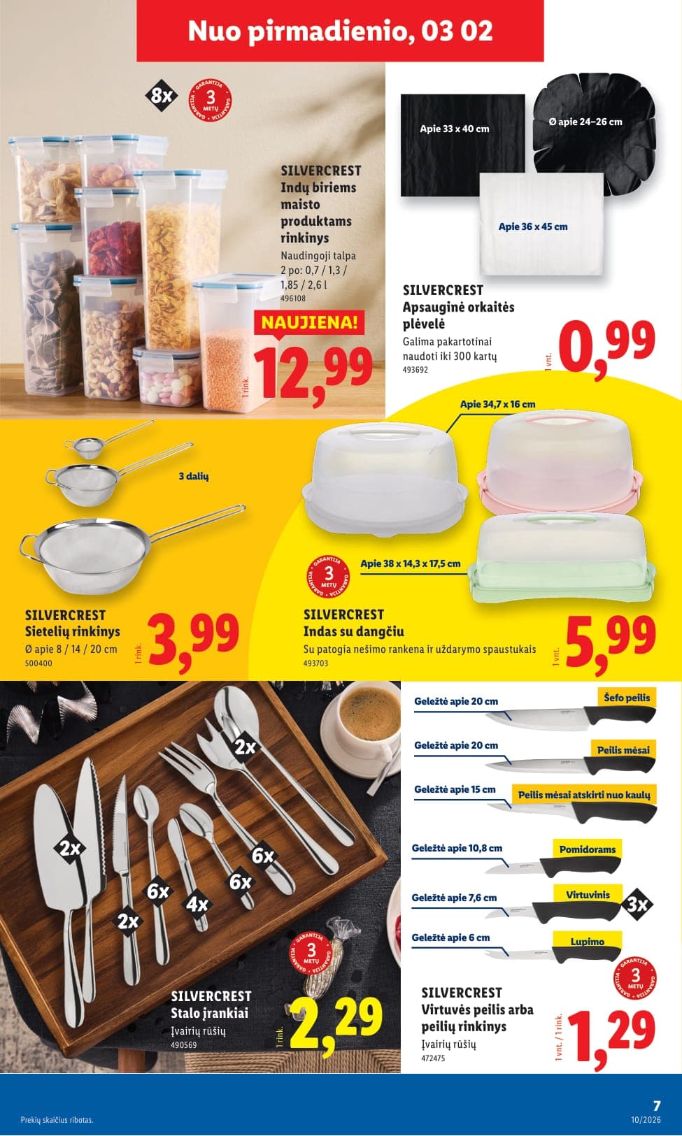 Naujas LIDL ne maisto prekių akcijų ir nuolaidų leidinys Nr. 10 nuo 2026.03.02 iki 2026.03.08 - 7